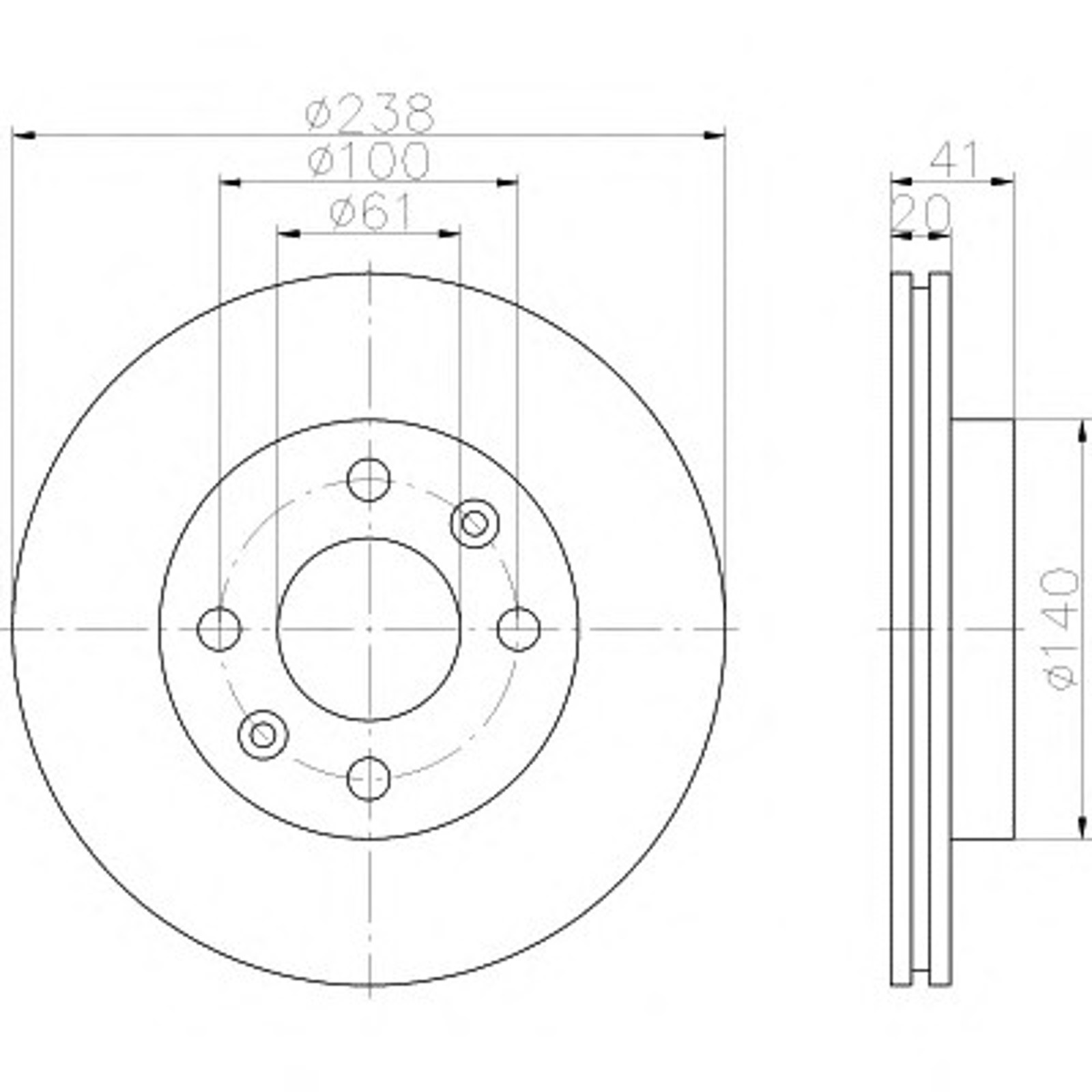Диск тормозной HELLA/BEHR/PAGID 52820