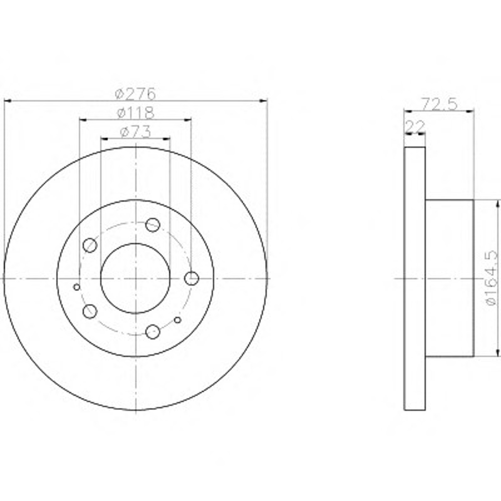 Диск тормозной HELLA/BEHR/PAGID 54046