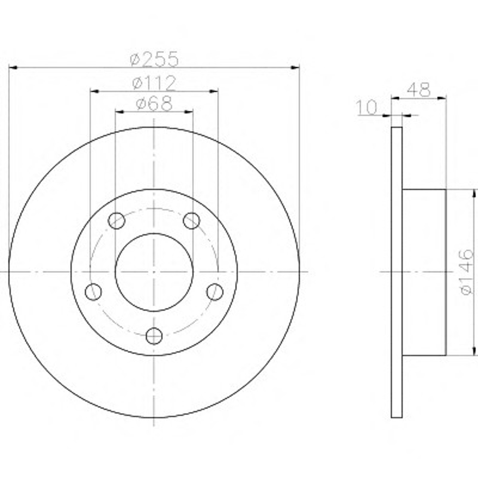 Диск тормозной HELLA/BEHR/PAGID 54173