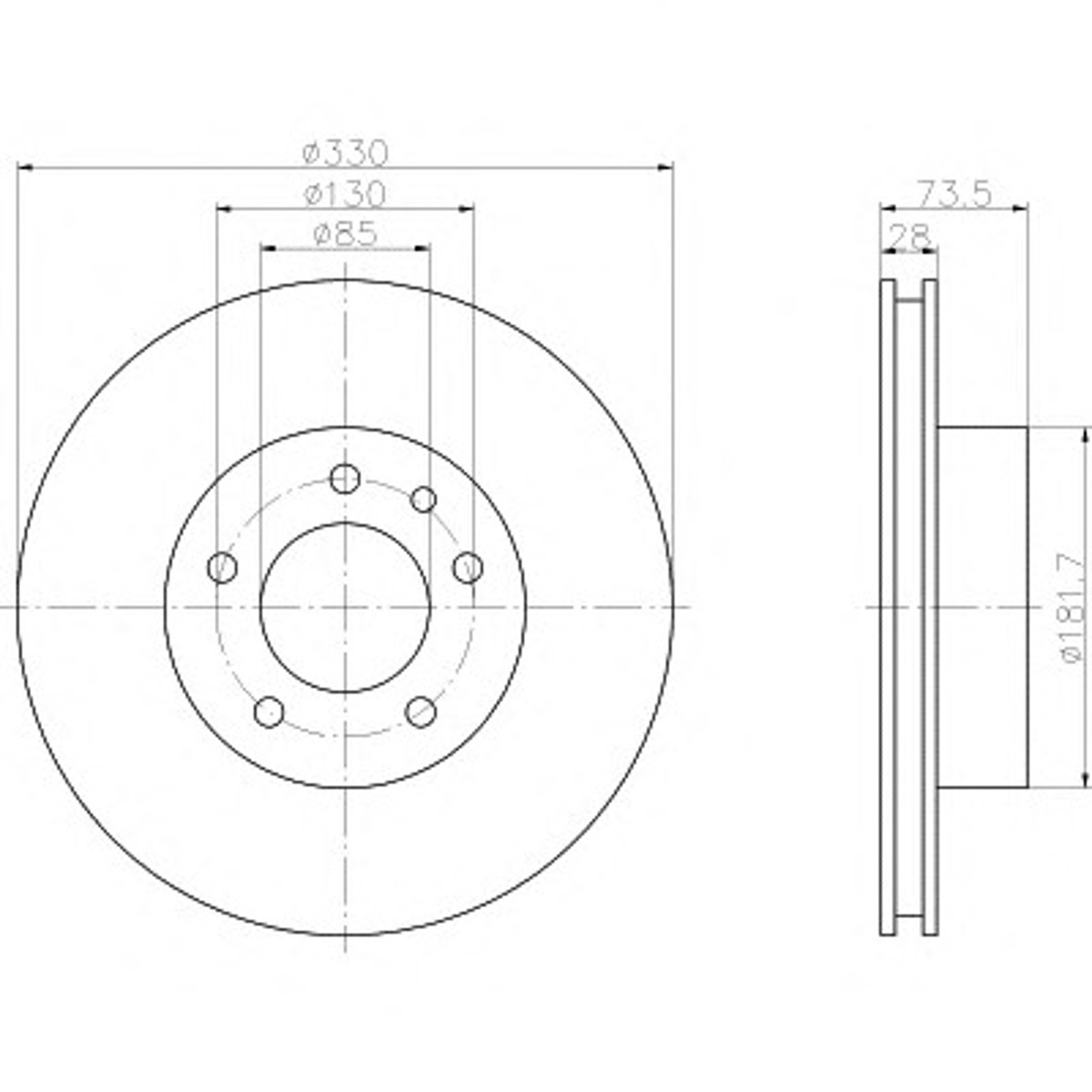 Диск тормозной HELLA/BEHR/PAGID 54220
