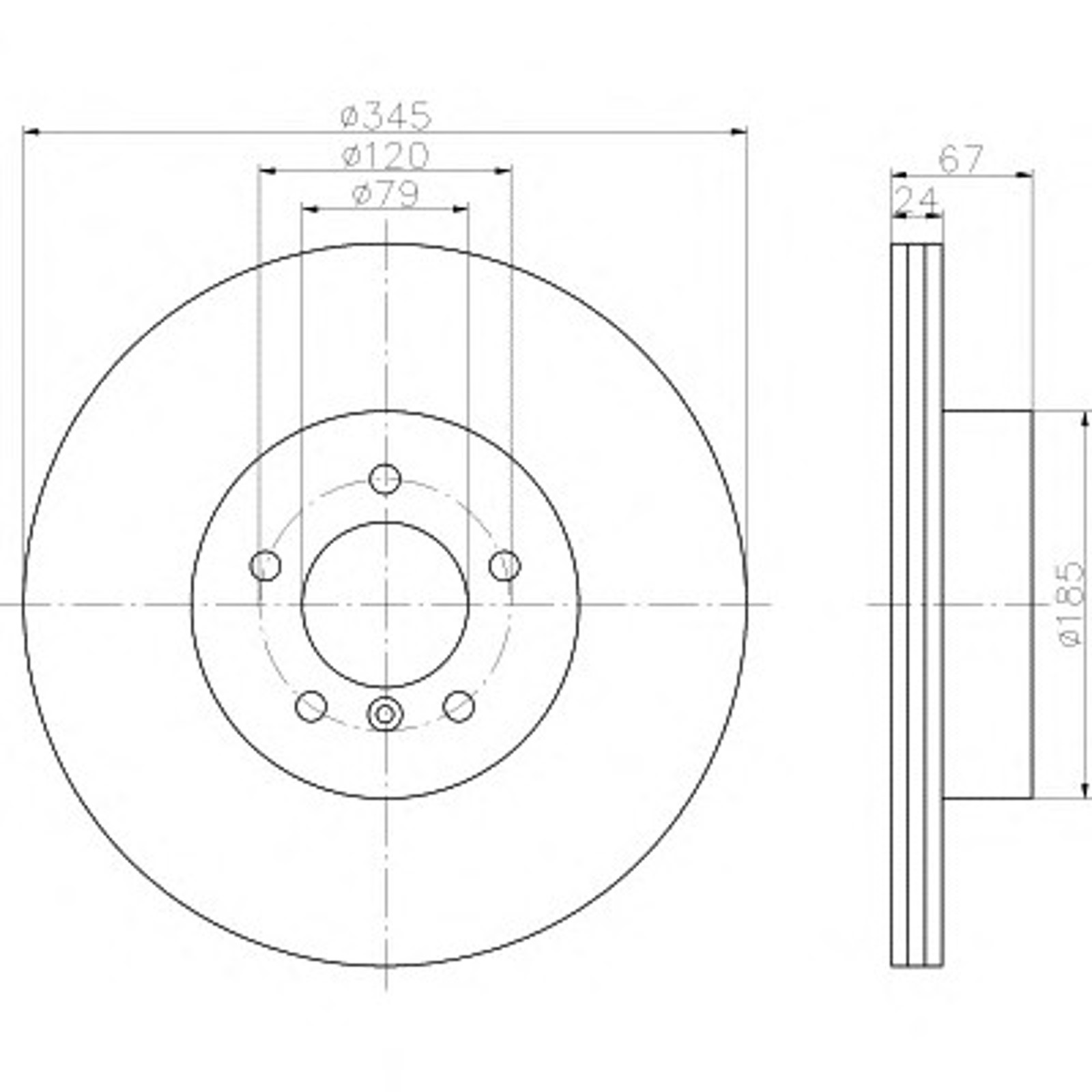 Диск тормозной HELLA/BEHR/PAGID 54232