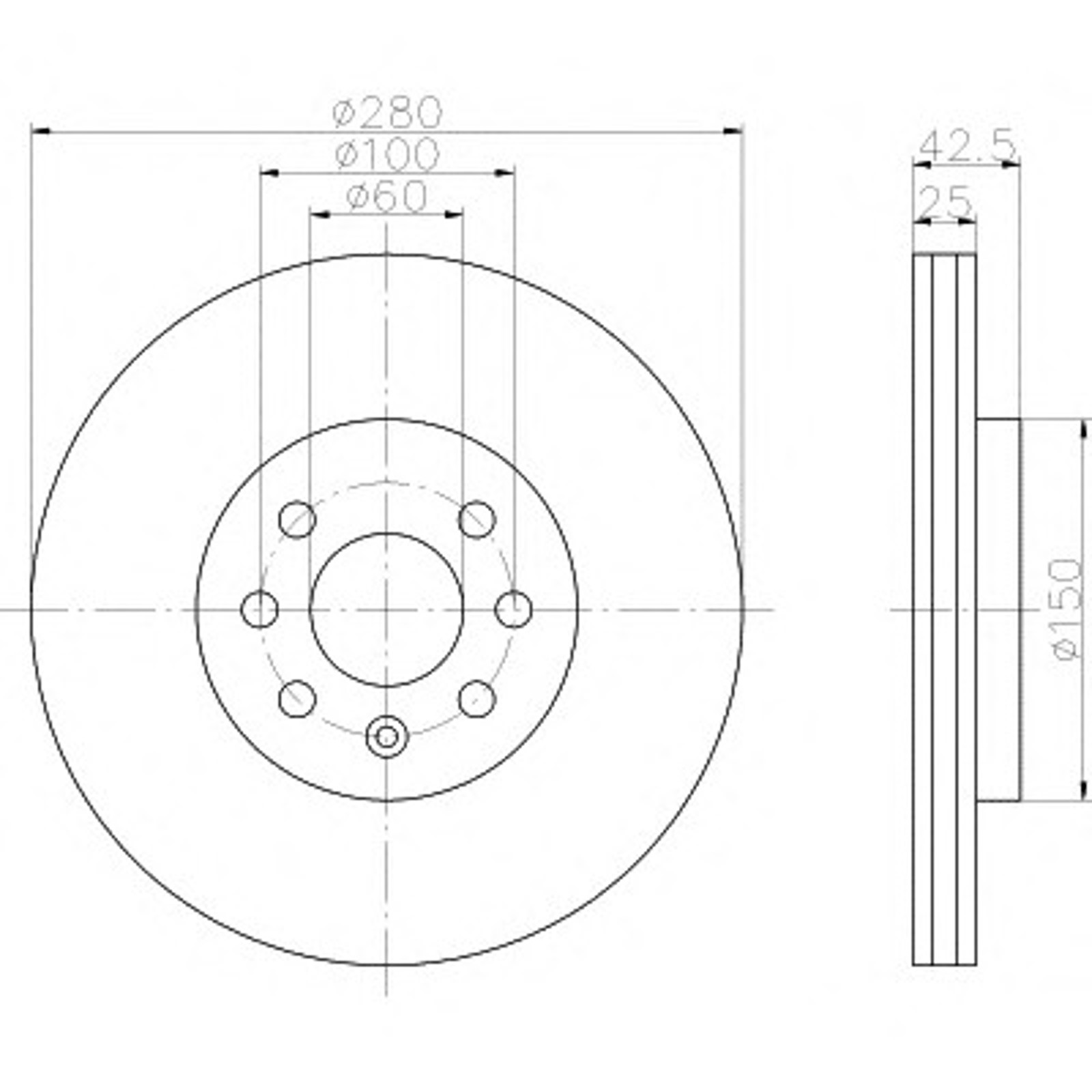 Диск тормозной HELLA/BEHR/PAGID 54246