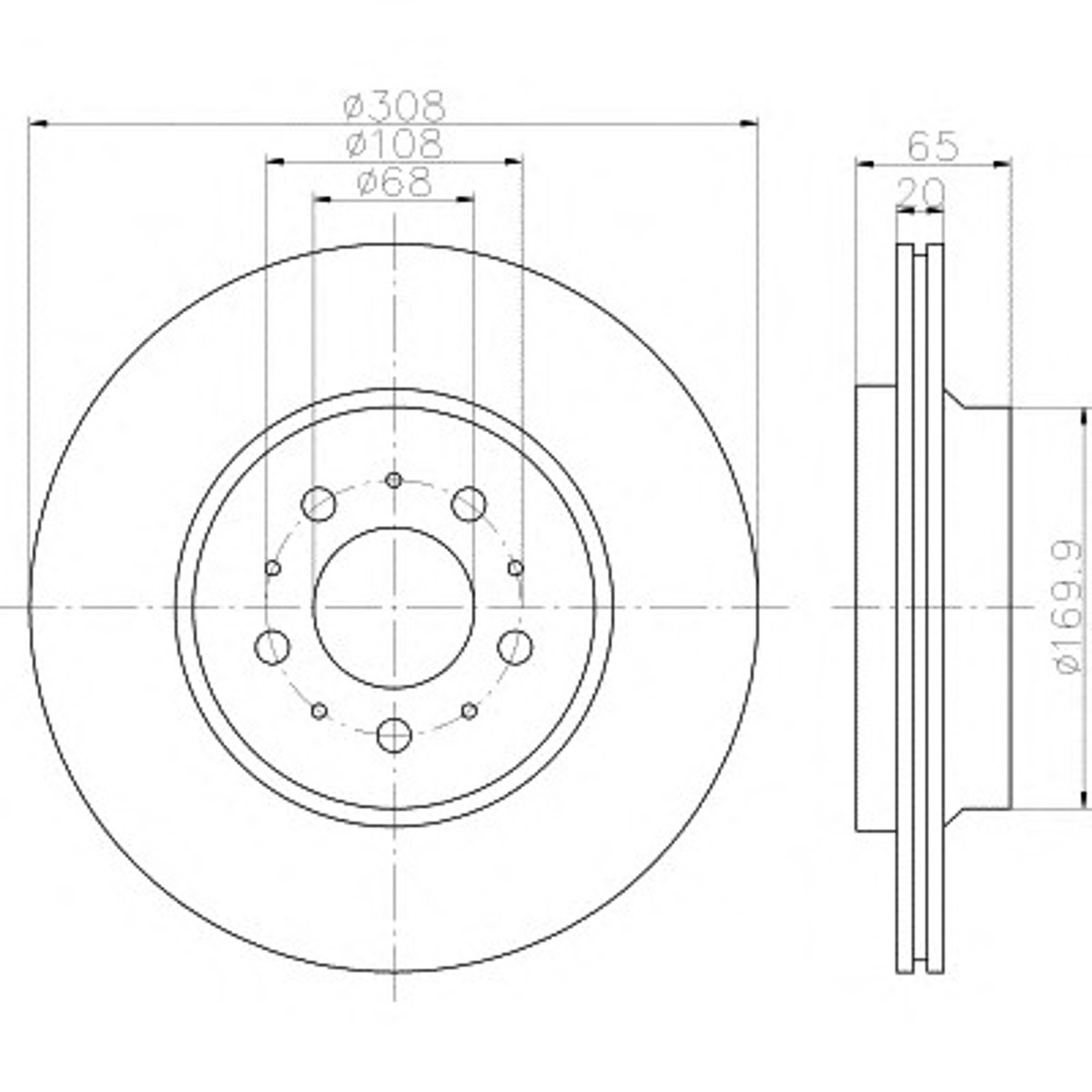 Диск тормозной HELLA/BEHR/PAGID 54268