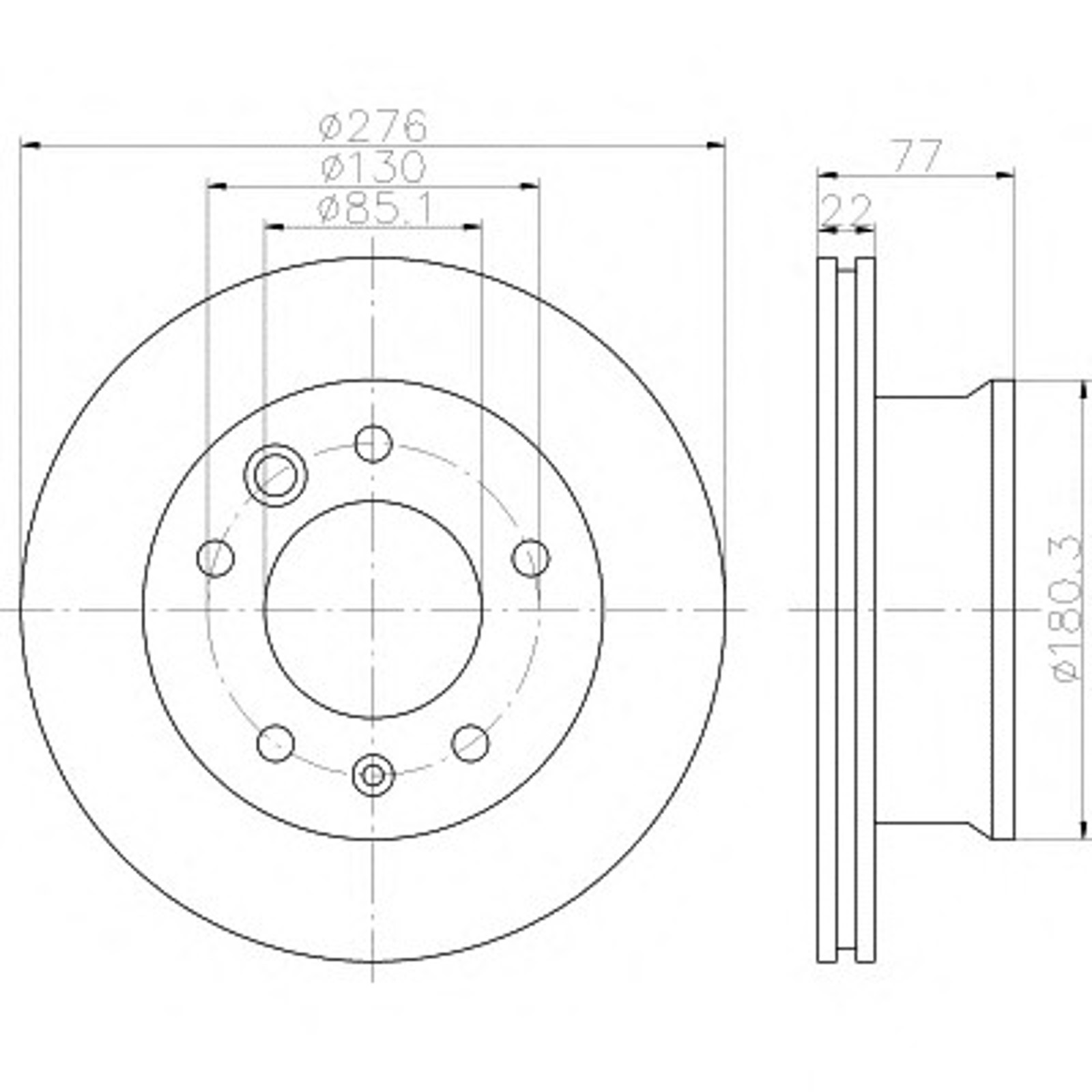 Диск тормозной HELLA/BEHR/PAGID 54315