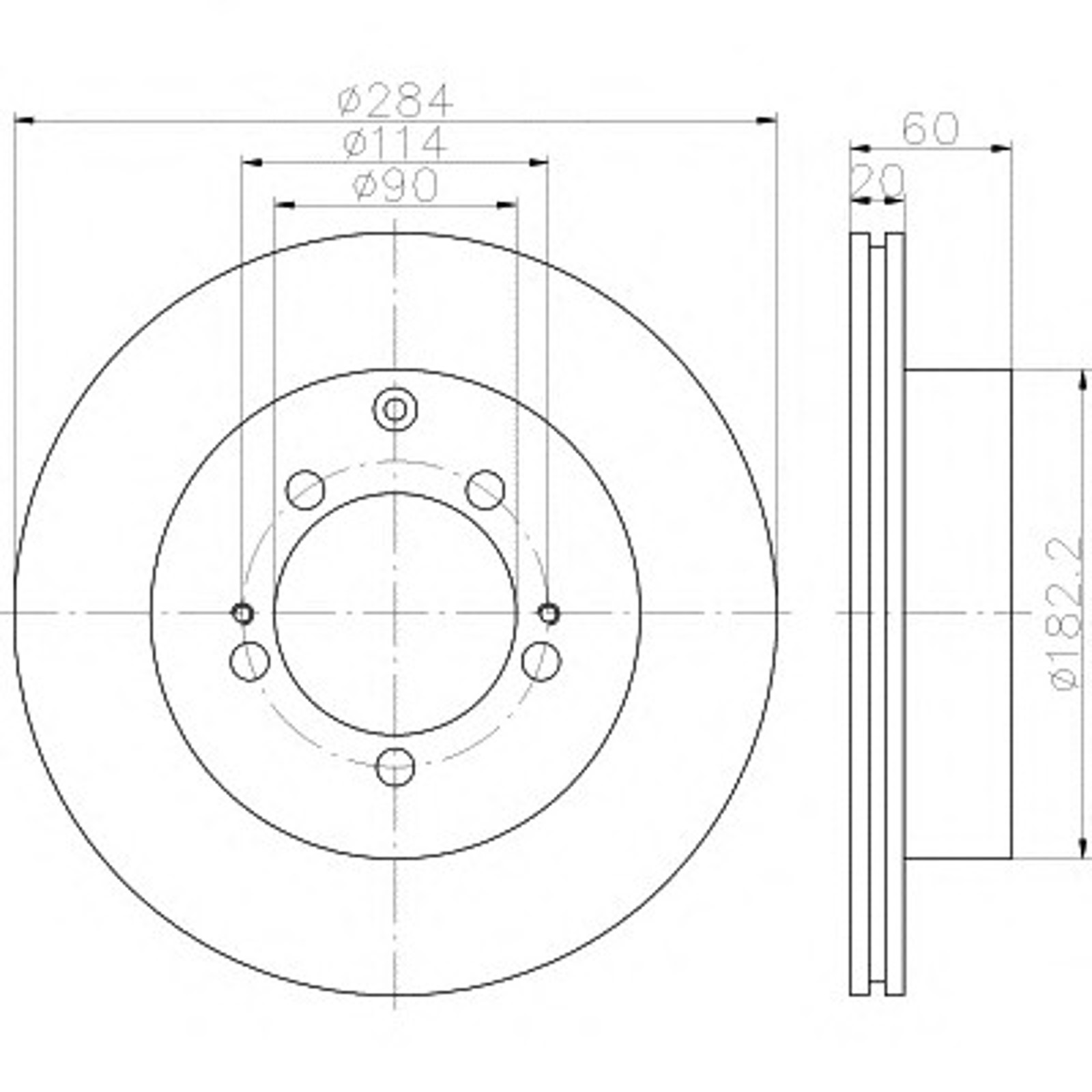 Диск тормозной HELLA/BEHR/PAGID 54347