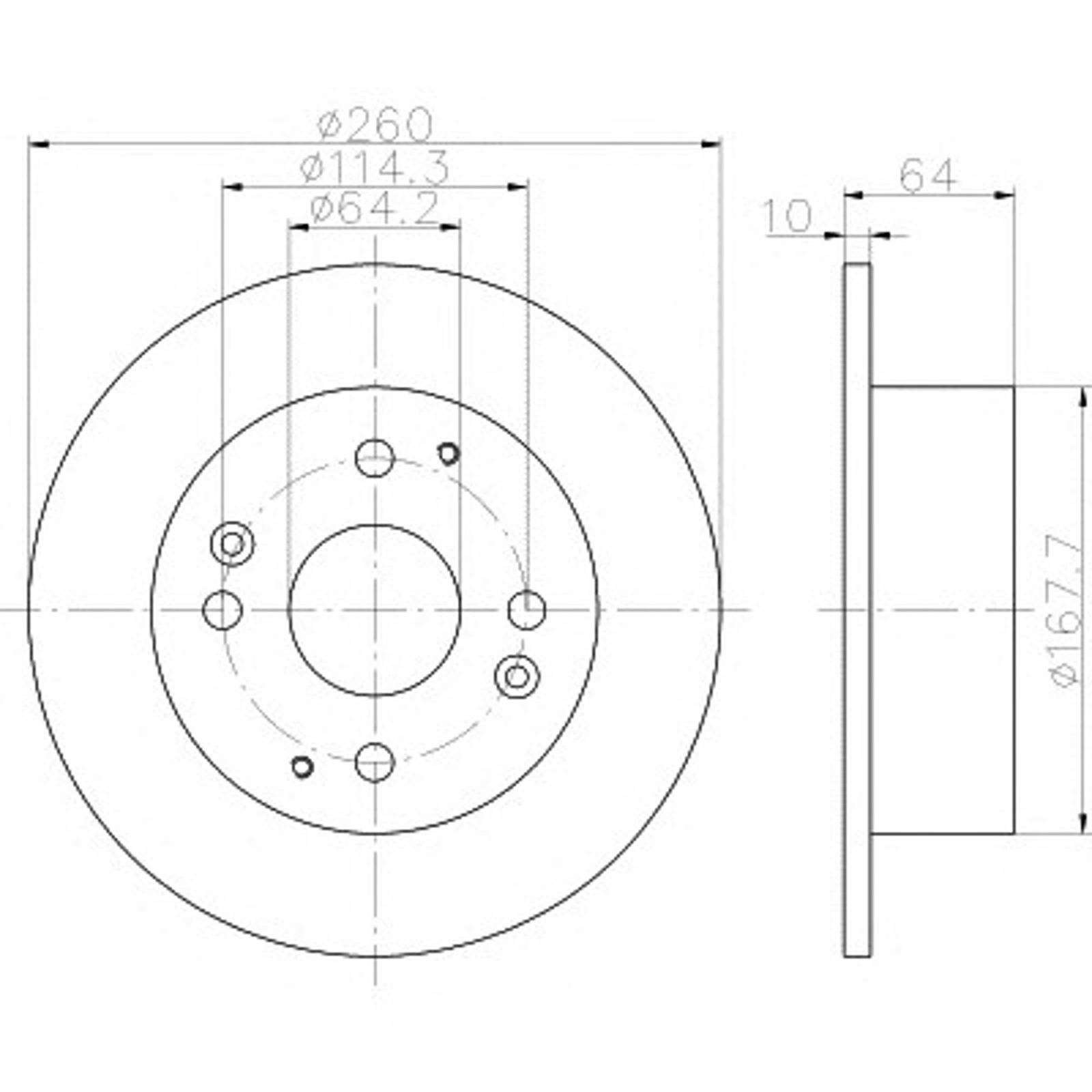 Диск тормозной HELLA/BEHR/PAGID 54386