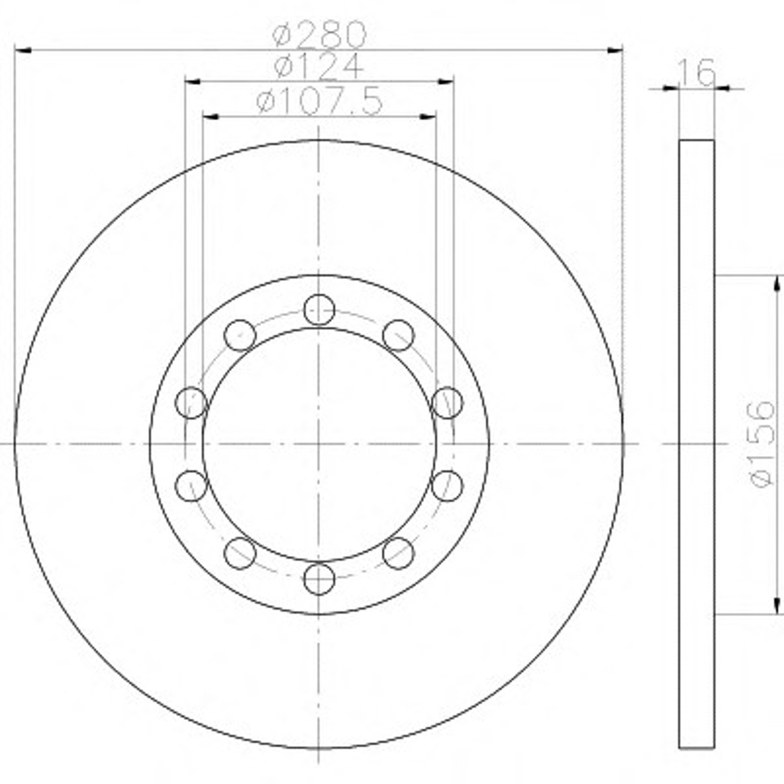 Диск тормозной HELLA/BEHR/PAGID 54520