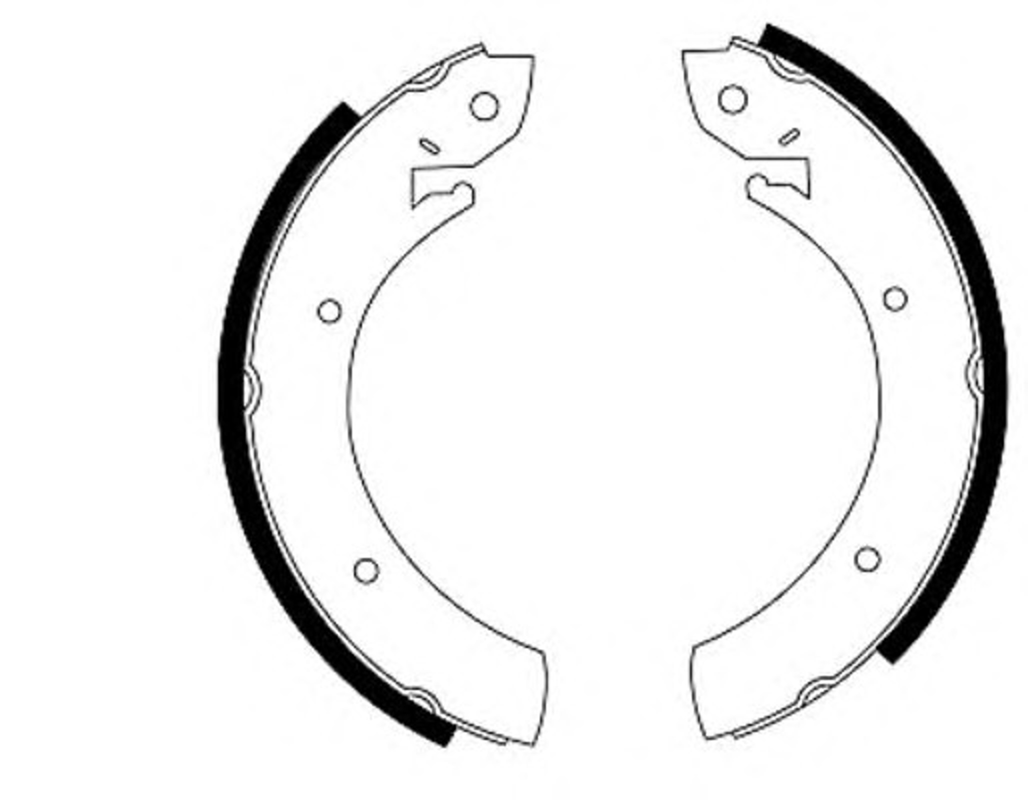 Колодки тормозные барабанные HELLA/BEHR/PAGID H8005