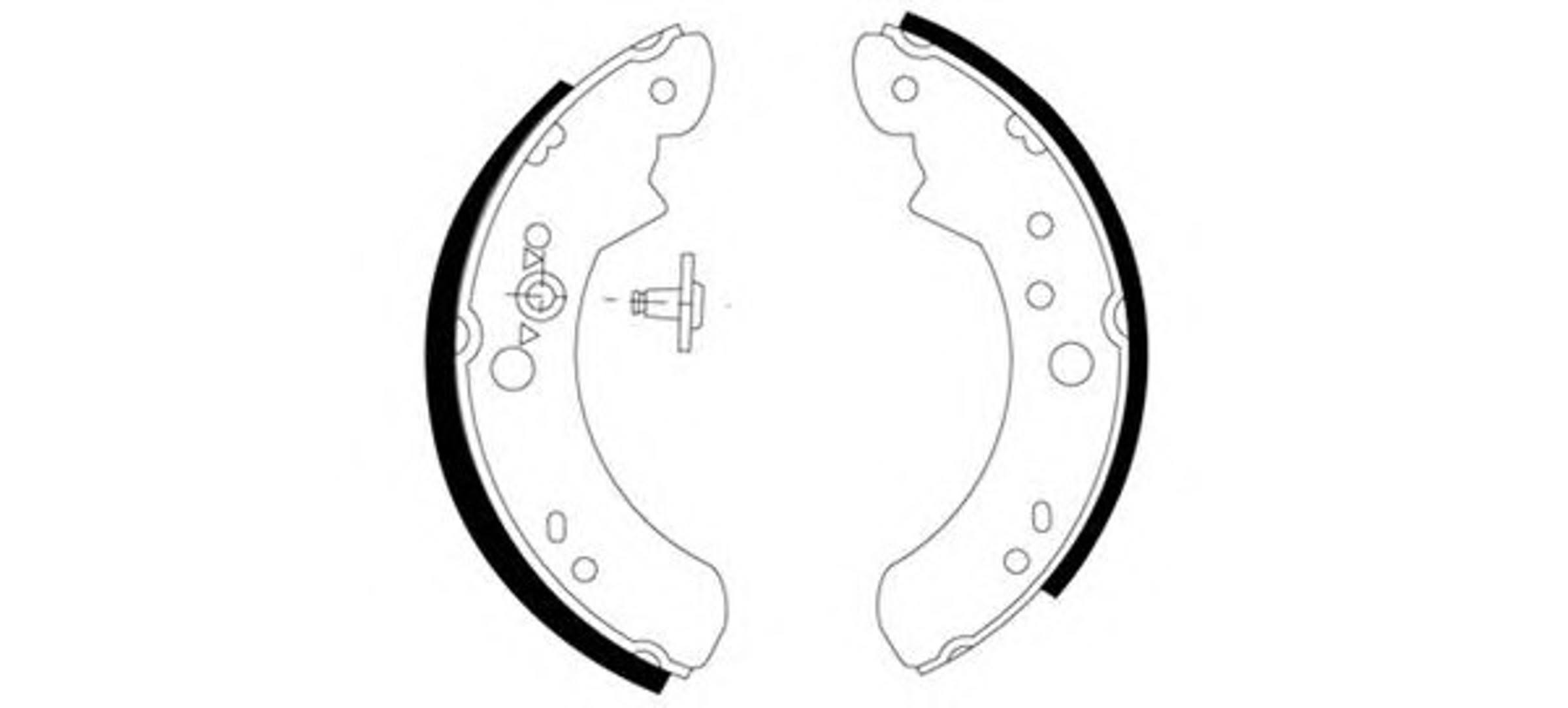 Колодки тормозные барабанные HELLA/BEHR/PAGID H8355