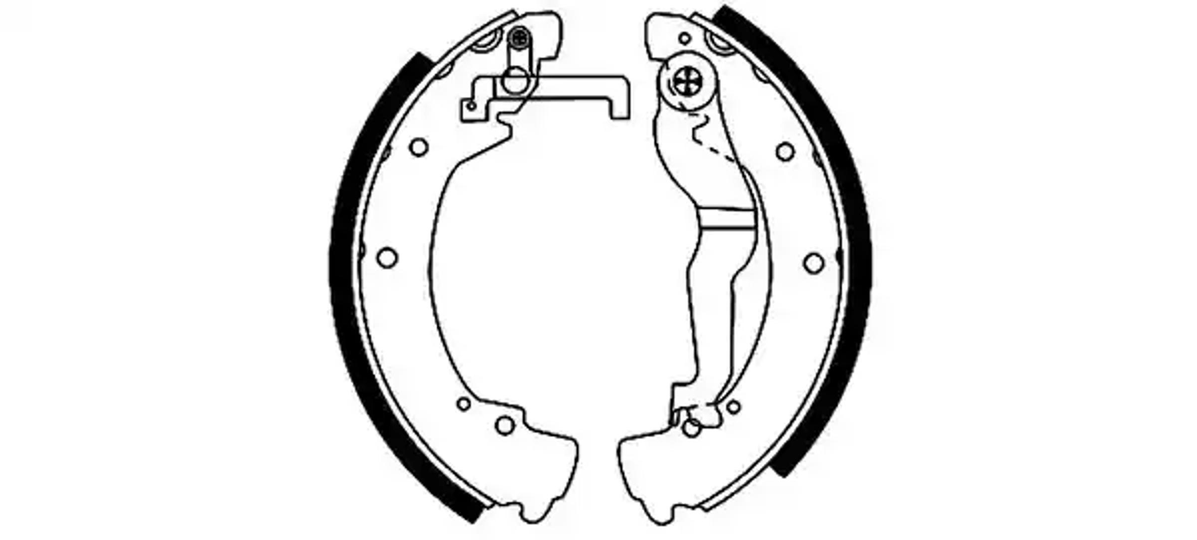 Колодки тормозные барабанные HELLA/BEHR/PAGID H8705