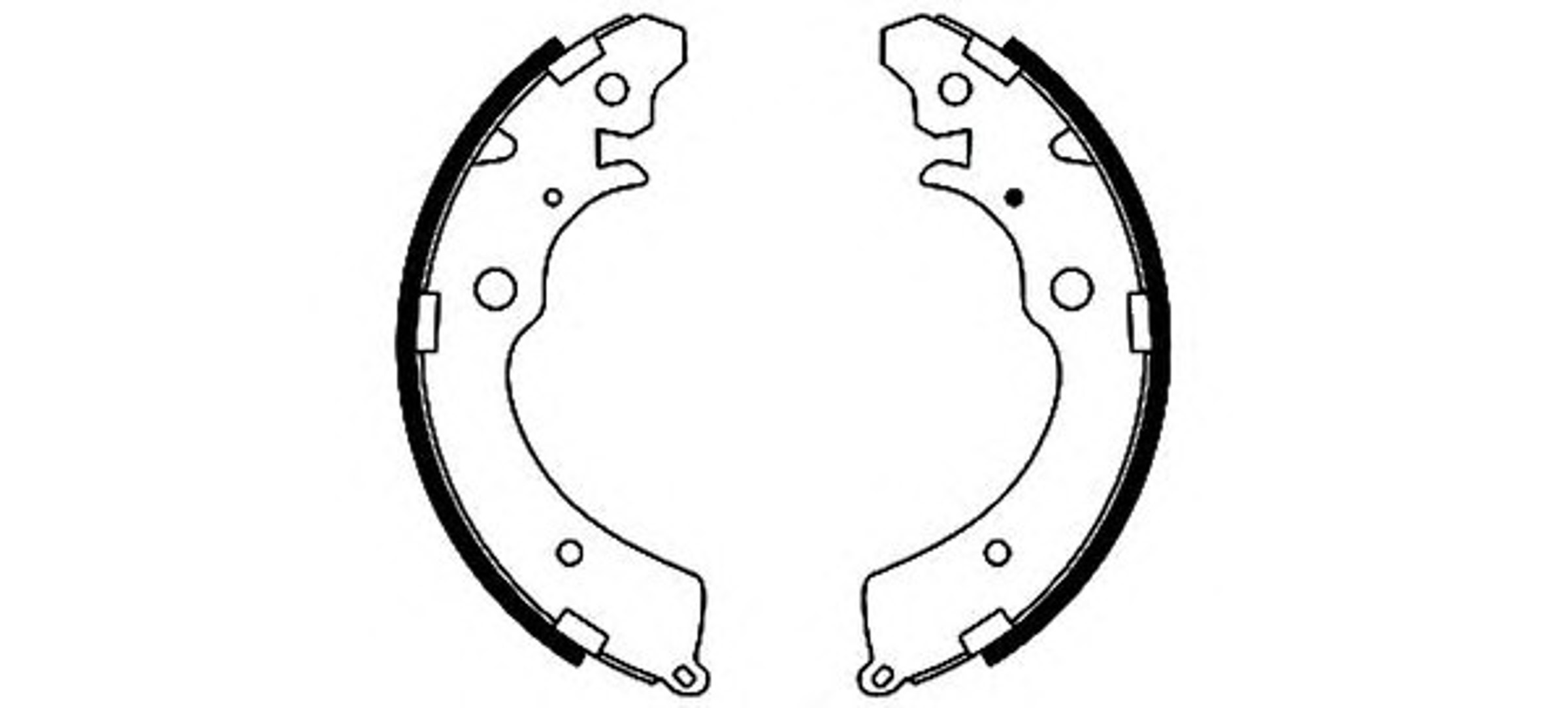 Колодки тормозные барабанные HELLA/BEHR/PAGID H8845