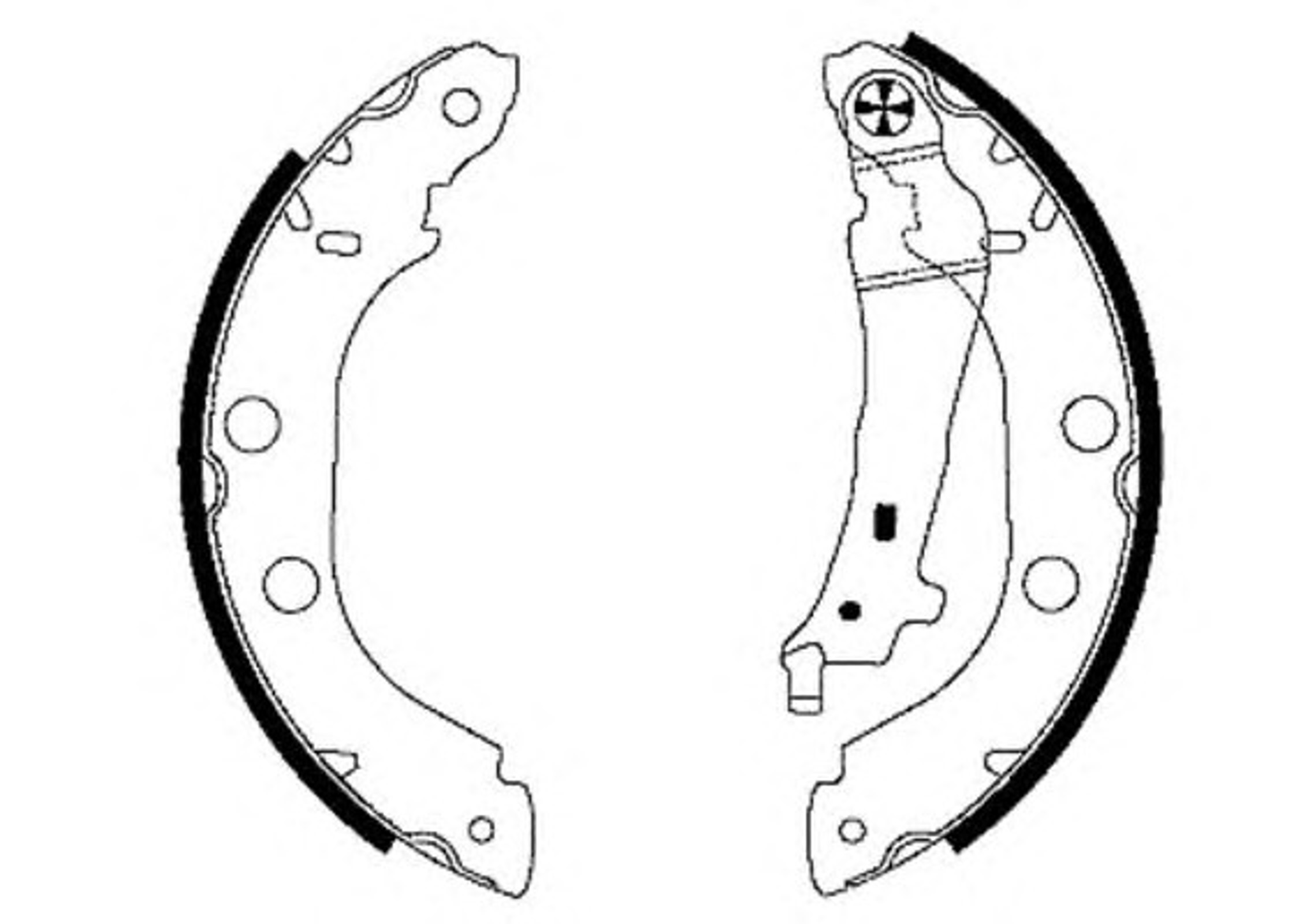 Колодки тормозные барабанные HELLA/BEHR/PAGID H9025
