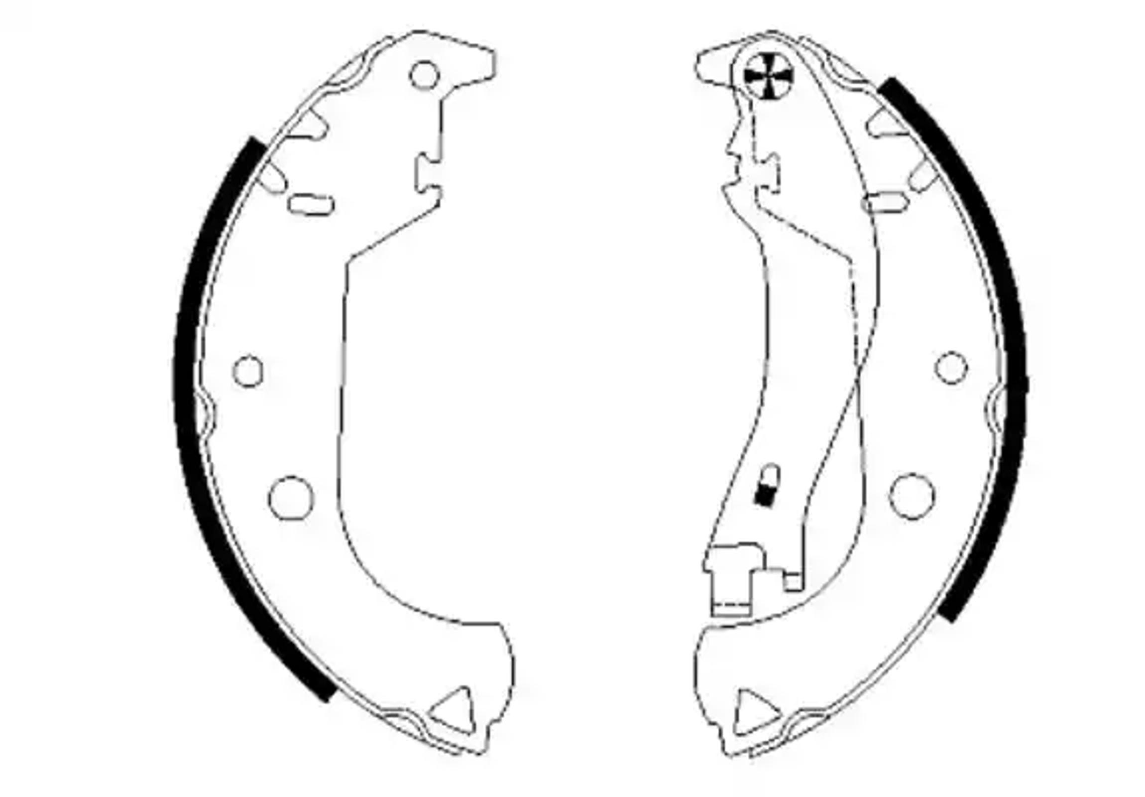 H9585 PAGID Колодки тормозные барабанные