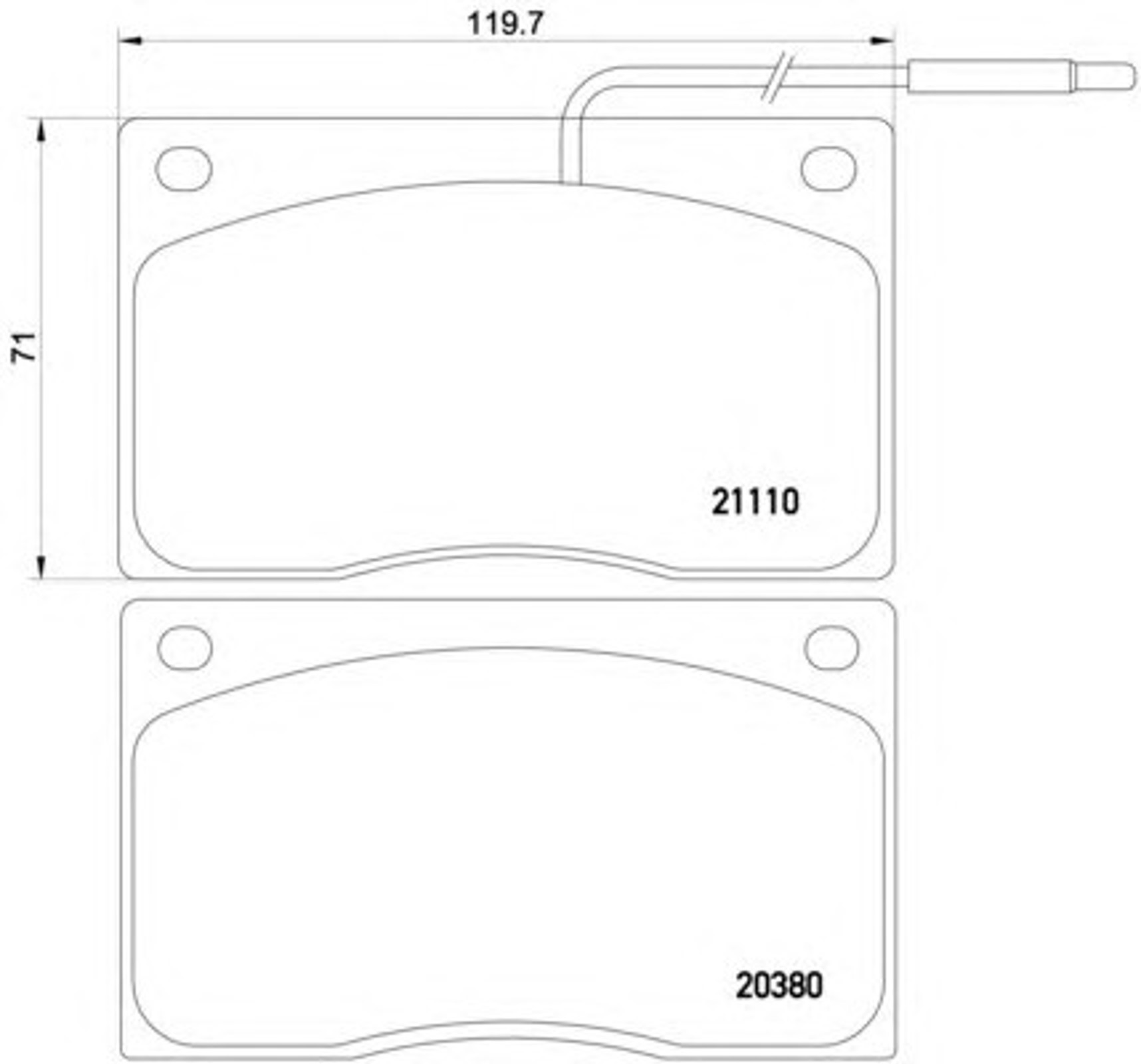 T0210 PAGID Колодки тормозные дисковые