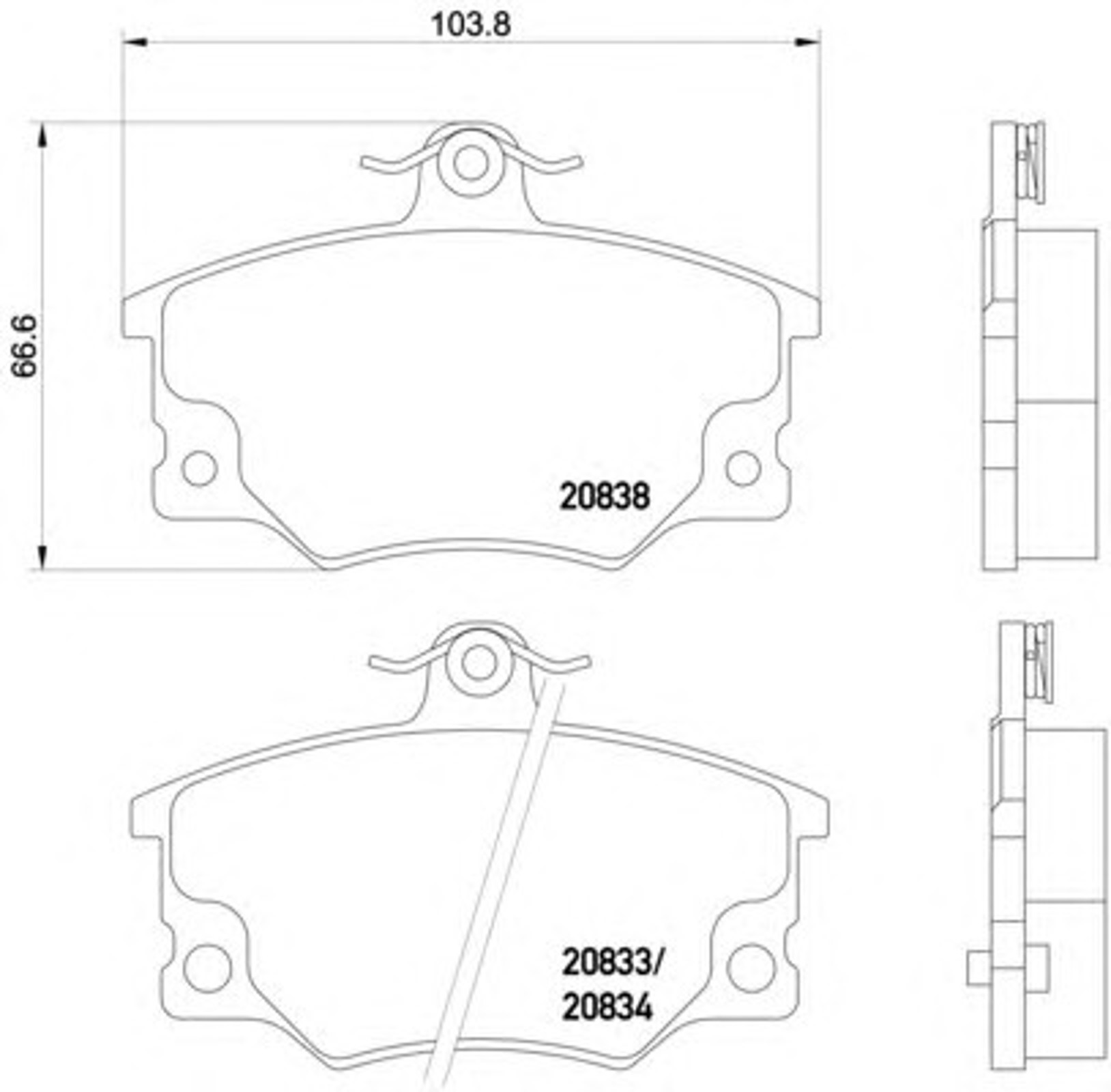 T0221 PAGID Колодки тормозные дисковые