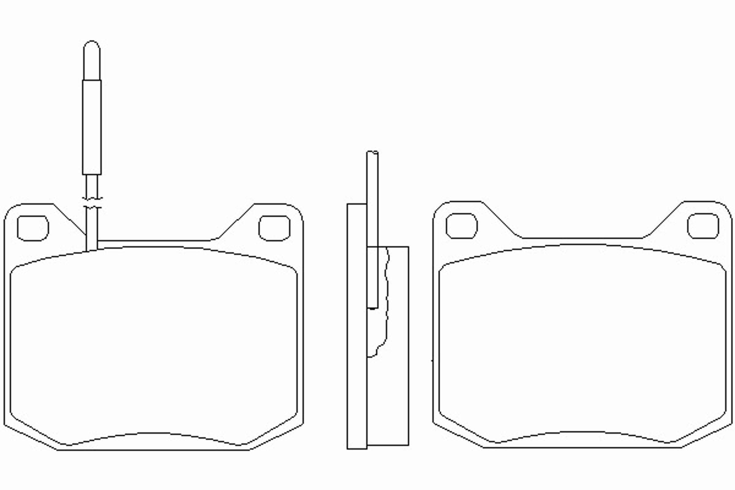 T0264 PAGID Комплект тормозных колодок, дисковый тормоз