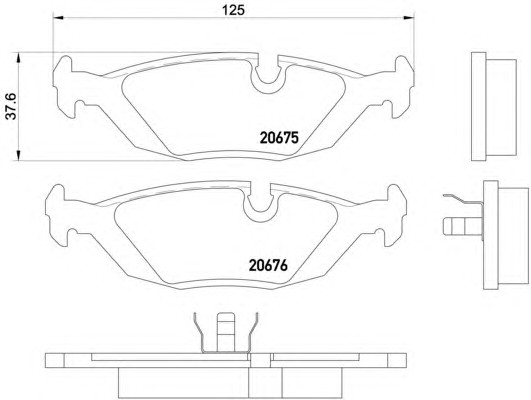 Тормозные колодки HELLA/BEHR/PAGID T0307