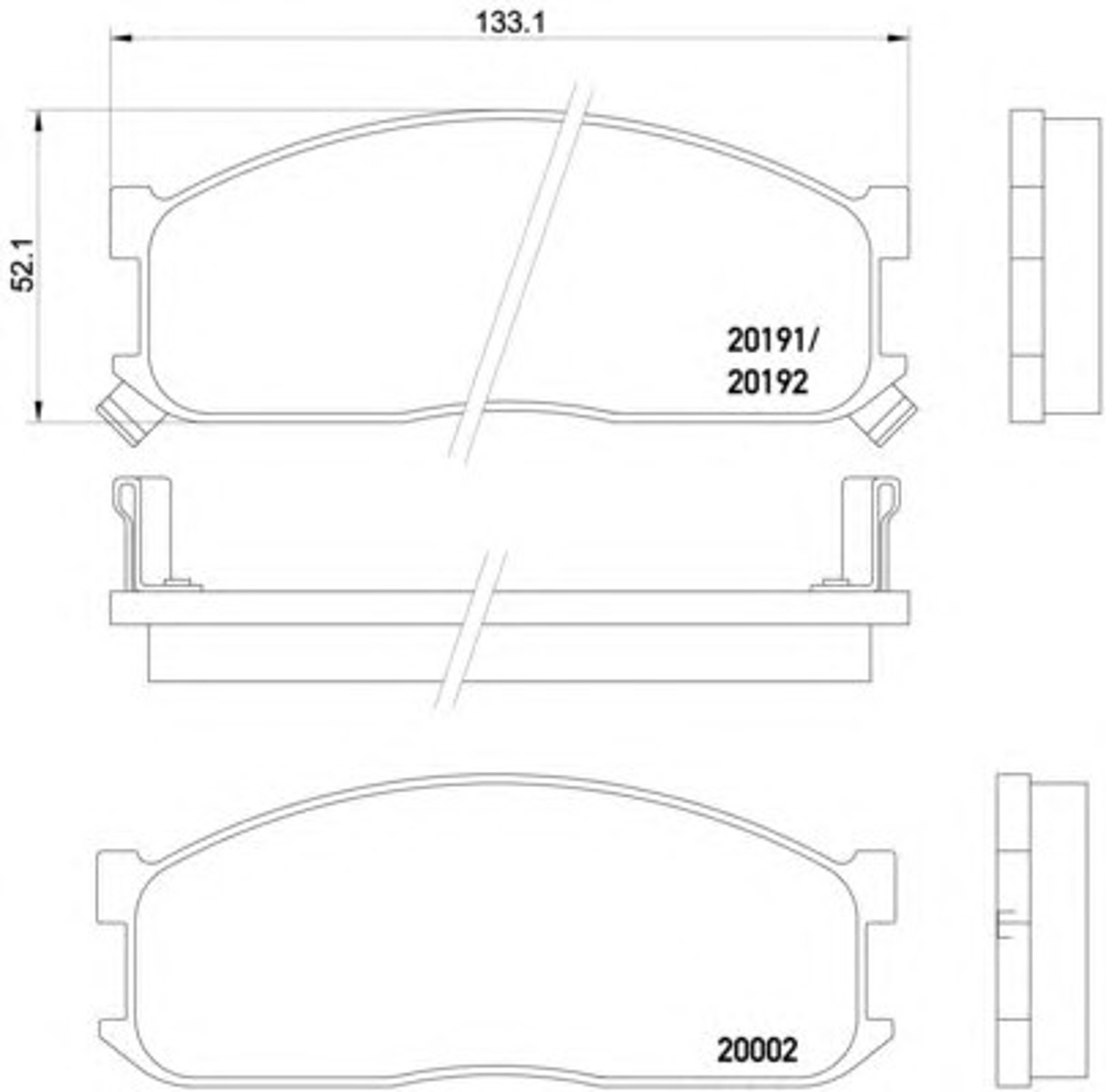 T0358 PAGID Колодки тормозные дисковые