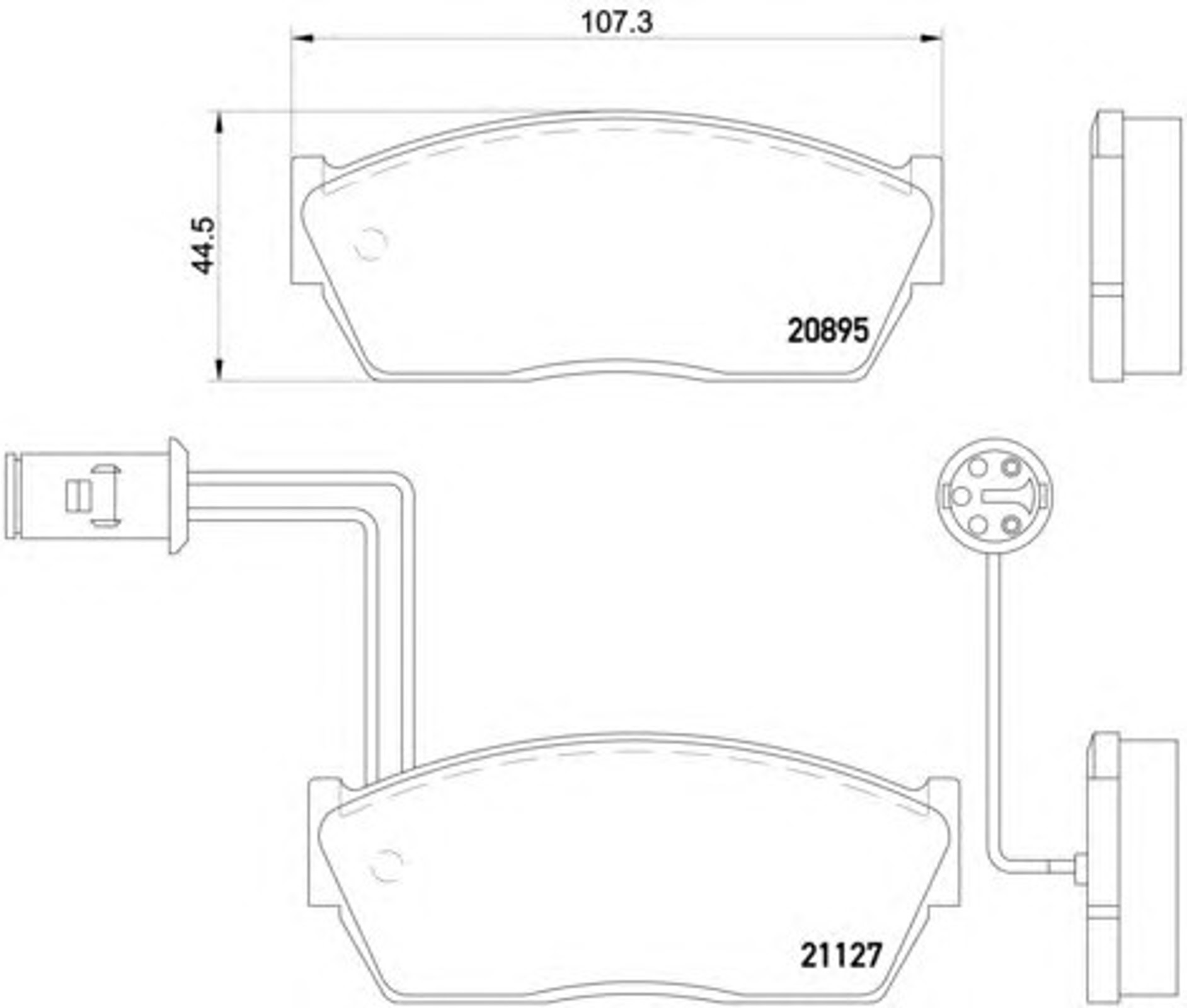 T0371 PAGID Колодки тормозные дисковые