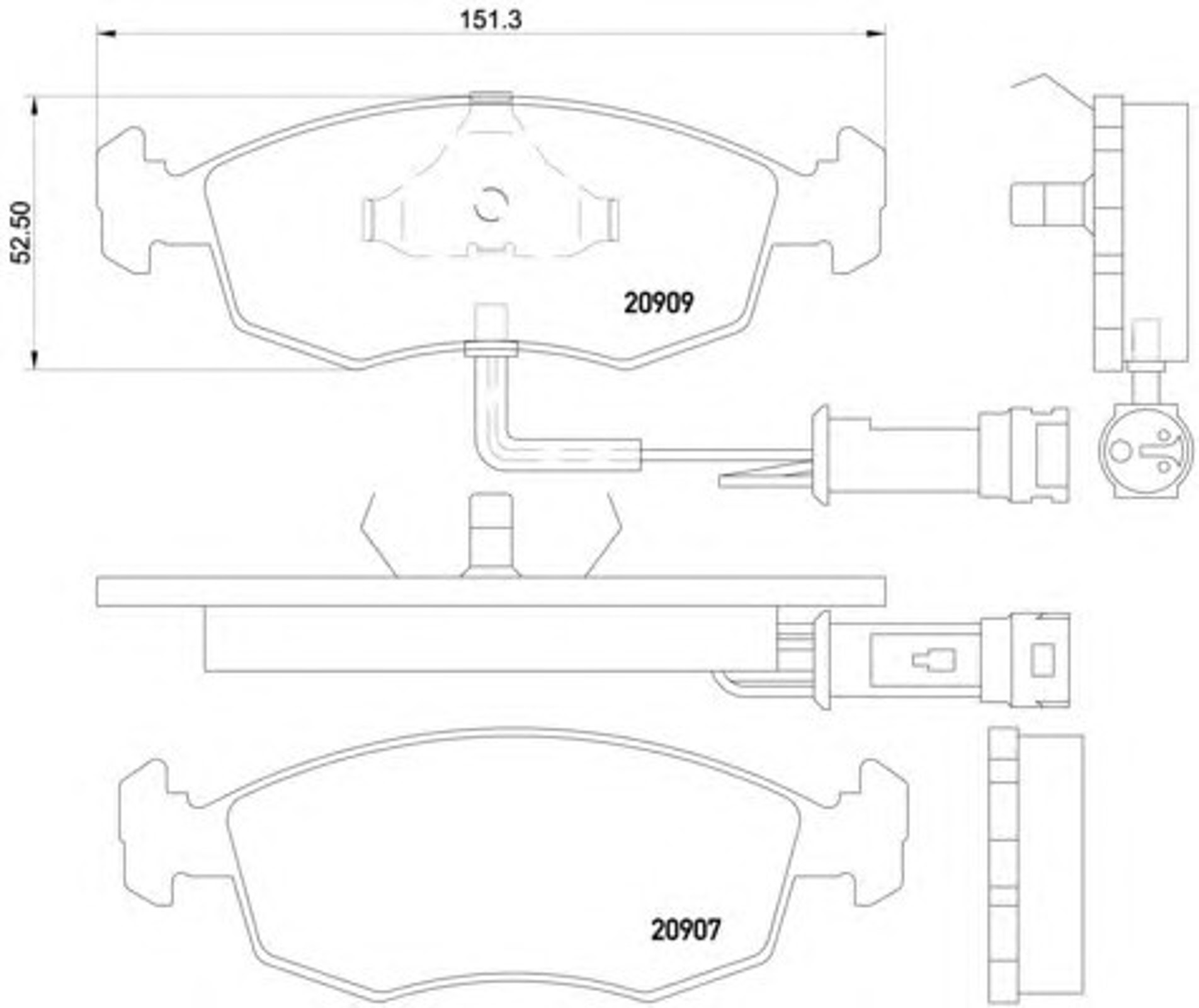 Колодки тормозные дисковые HELLA/BEHR/PAGID T1006