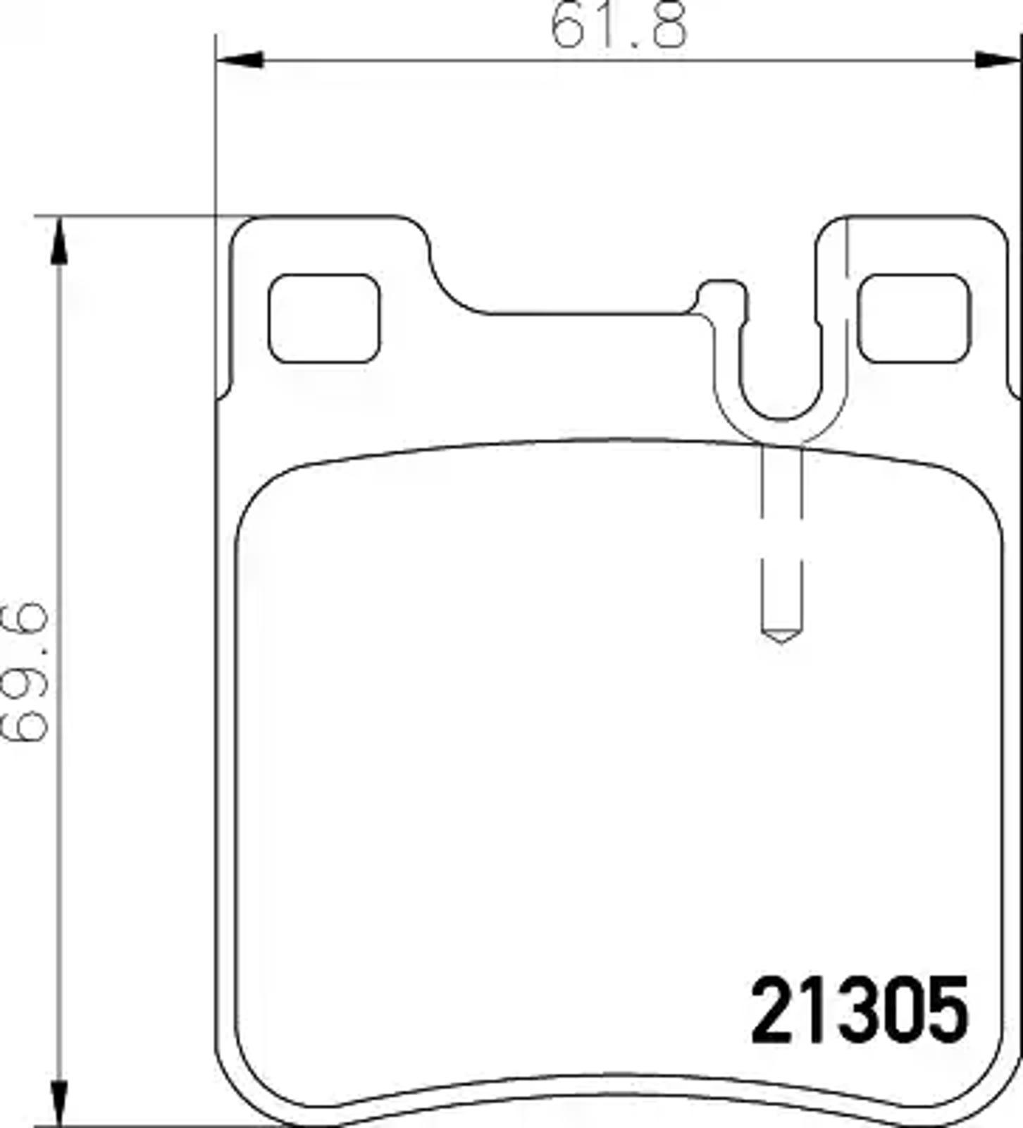 T1050 PAGID Колодки тормозные дисковые