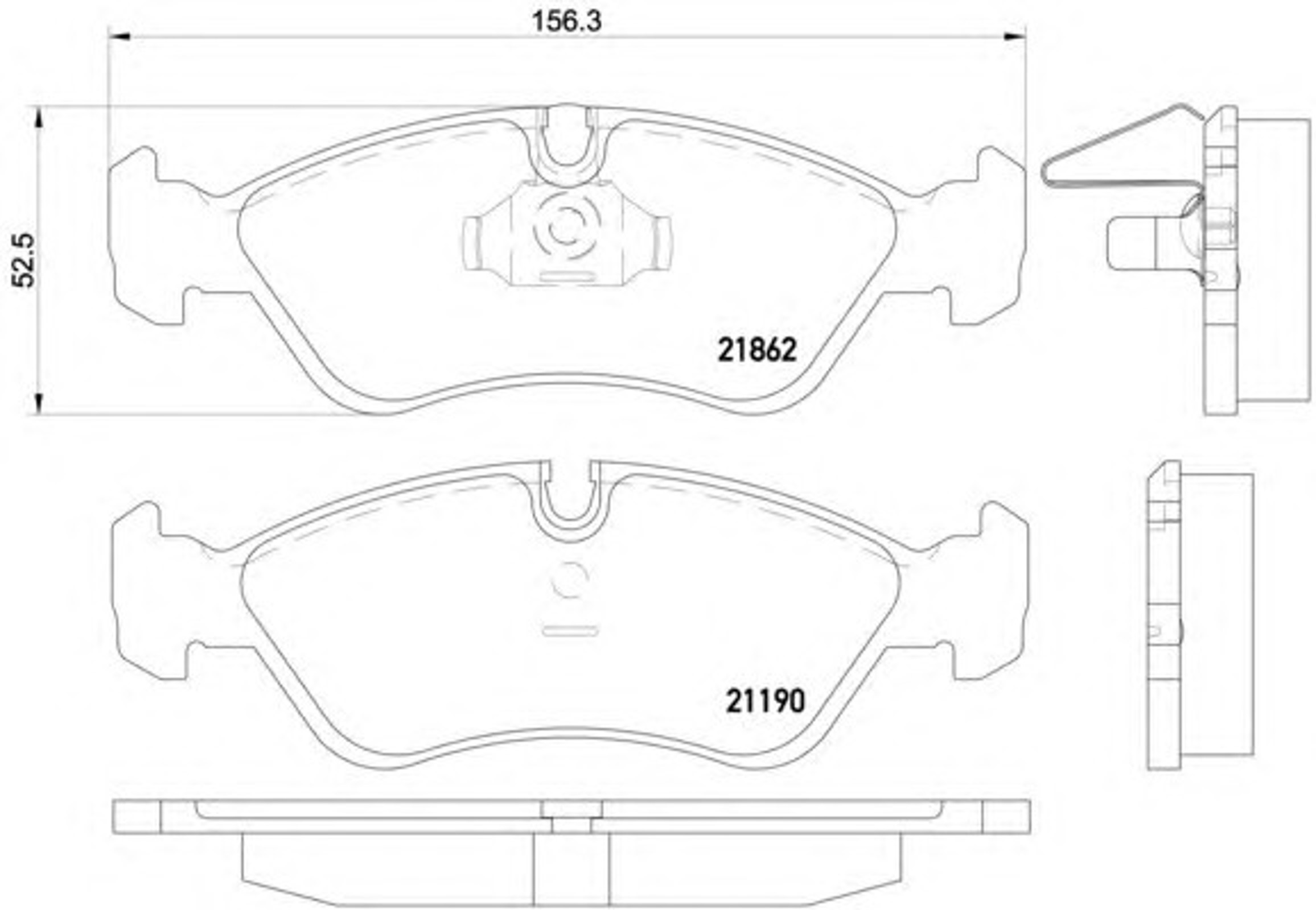 Колодки тормозные дисковые HELLA/BEHR/PAGID T1082