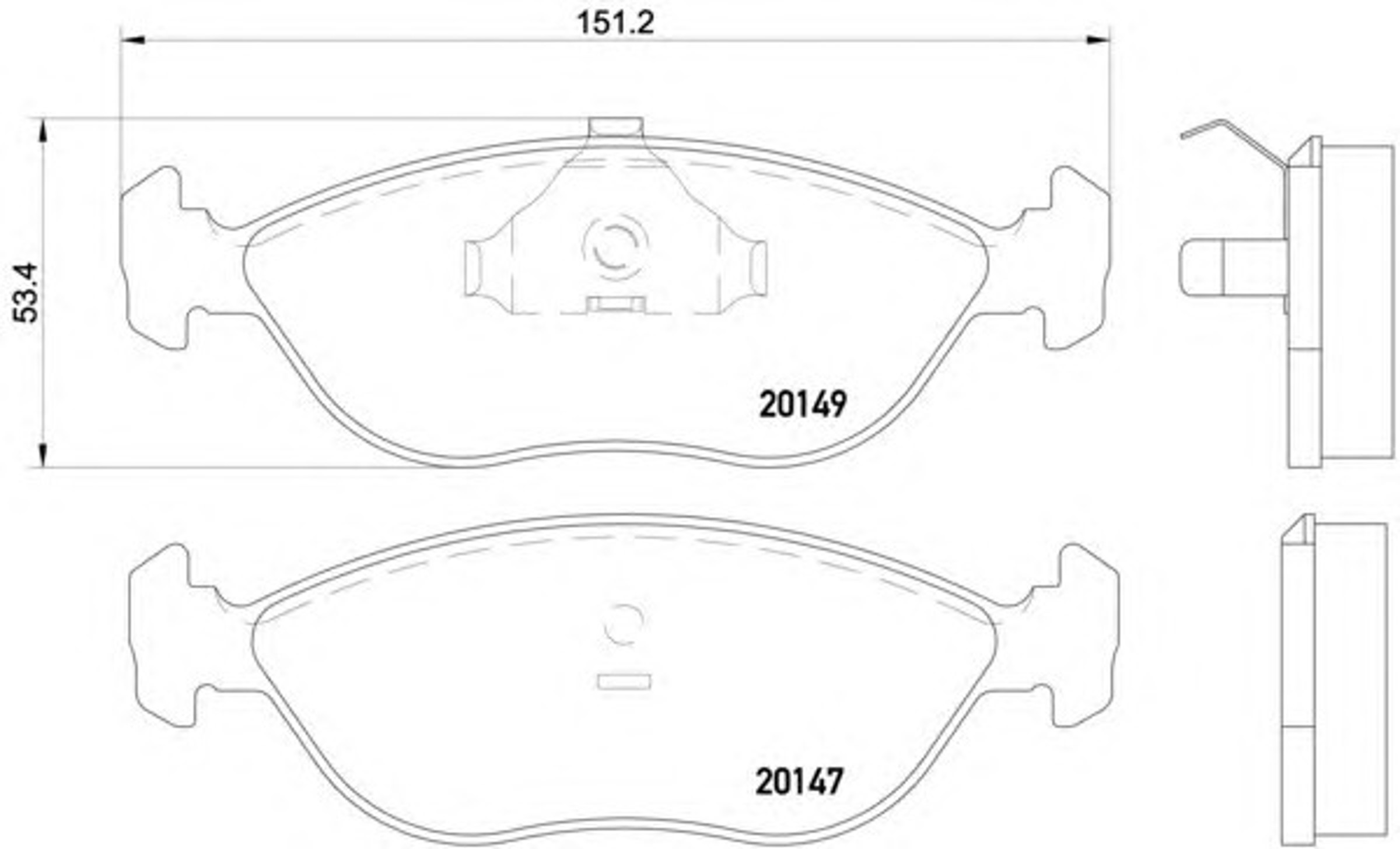 Колодки тормозные дисковые HELLA/BEHR/PAGID T1087
