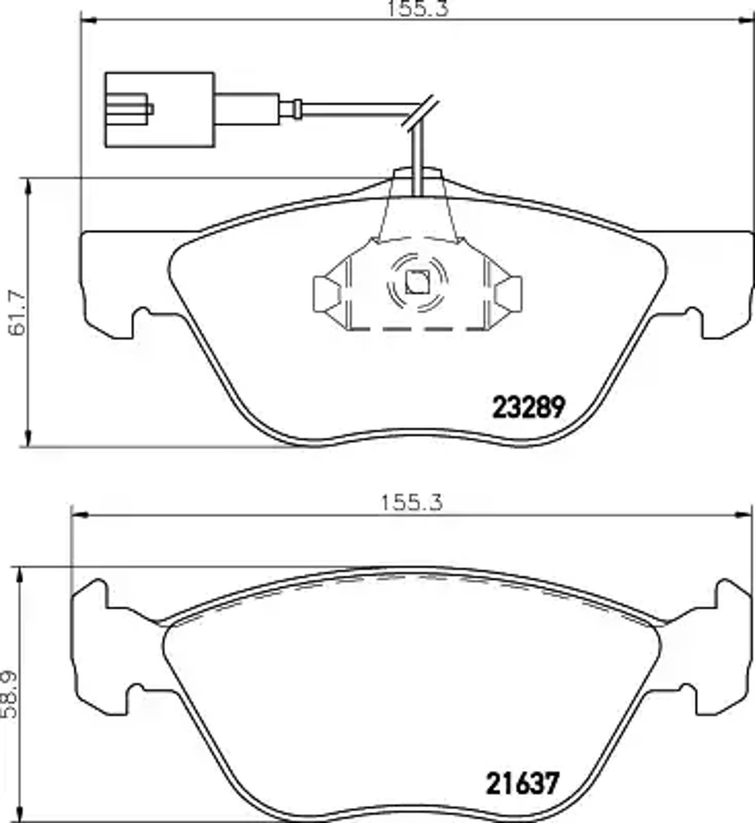 Колодки тормозные дисковые HELLA/BEHR/PAGID T1099