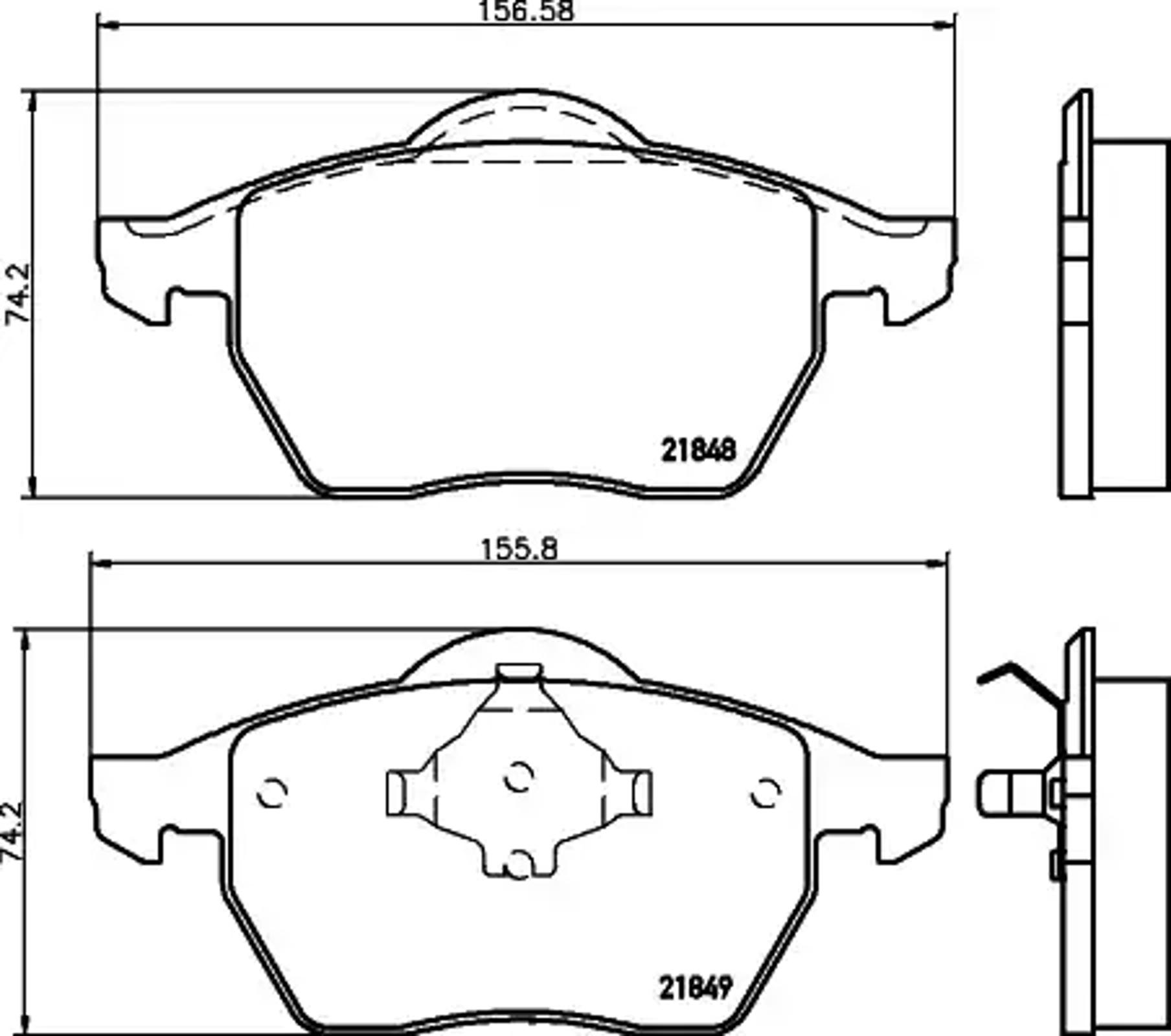 T1106 PAGID Колодки тормозные дисковые