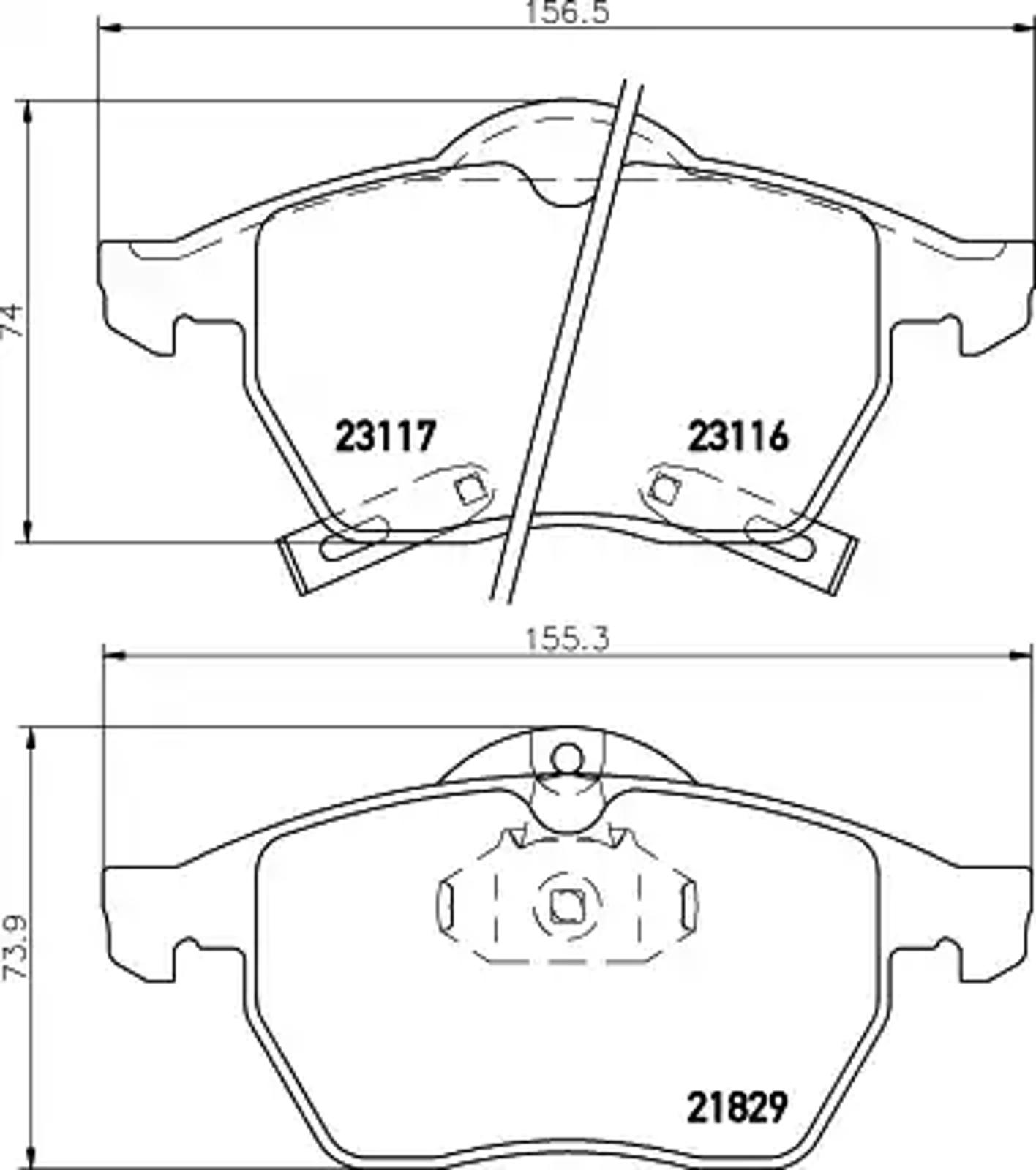 T1112 PAGID Колодки тормозные дисковые