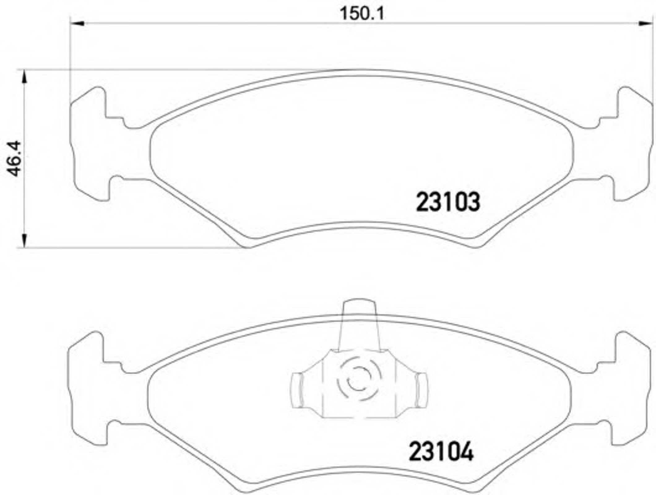 T1141 PAGID Колодки тормозные дисковые