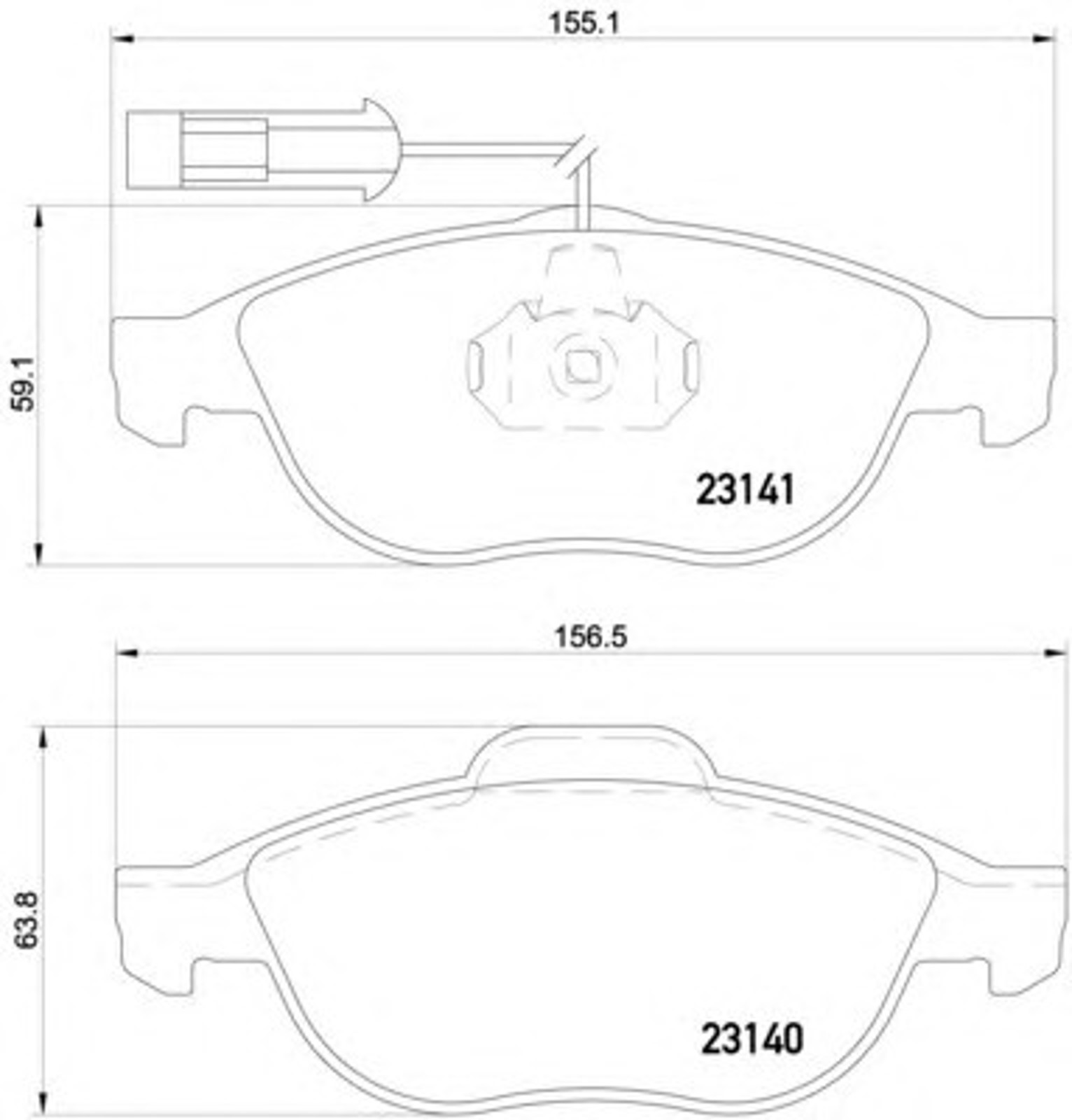 Колодки тормозные дисковые HELLA/BEHR/PAGID T1150