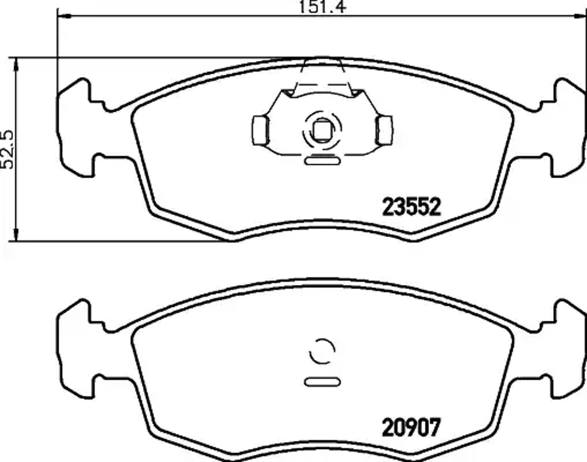 Колодки тормозные дисковые HELLA/BEHR/PAGID T1216