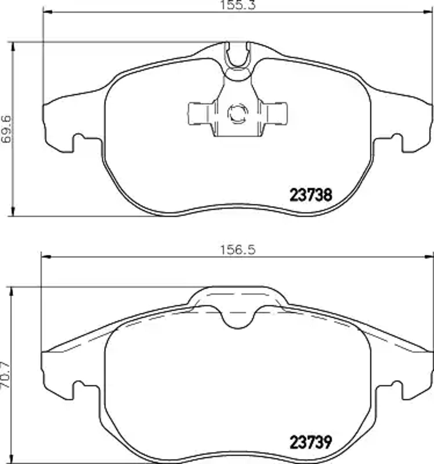 Колодки тормозные дисковые HELLA/BEHR/PAGID T1234