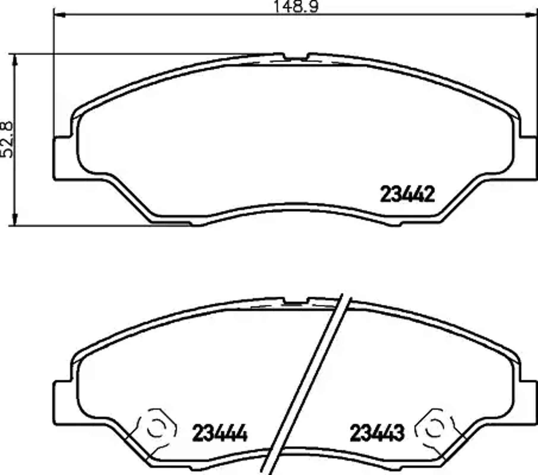 Колодки тормозные дисковые HELLA/BEHR/PAGID T1277
