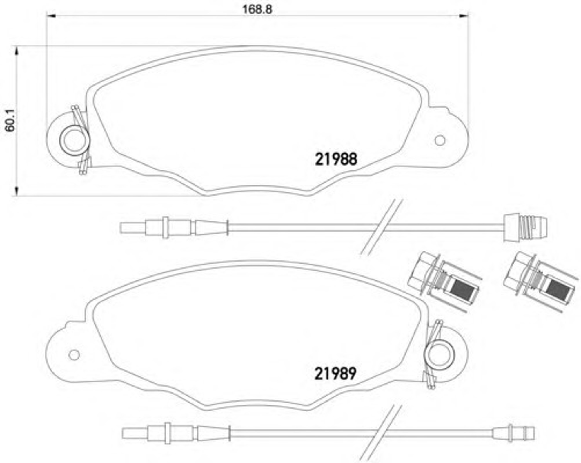 Колодки тормозные дисковые HELLA/BEHR/PAGID T1288