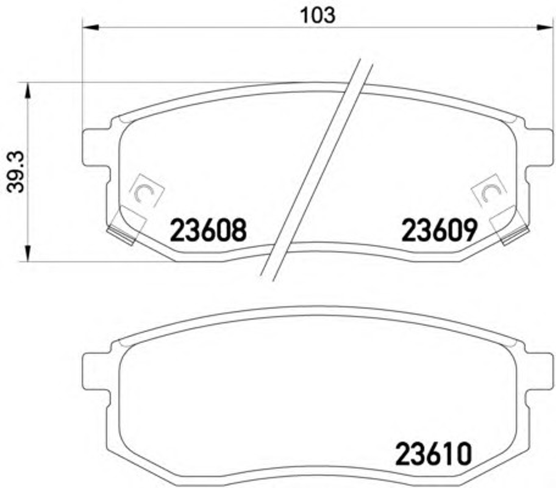 T1309 PAGID Колодки тормозные дисковые