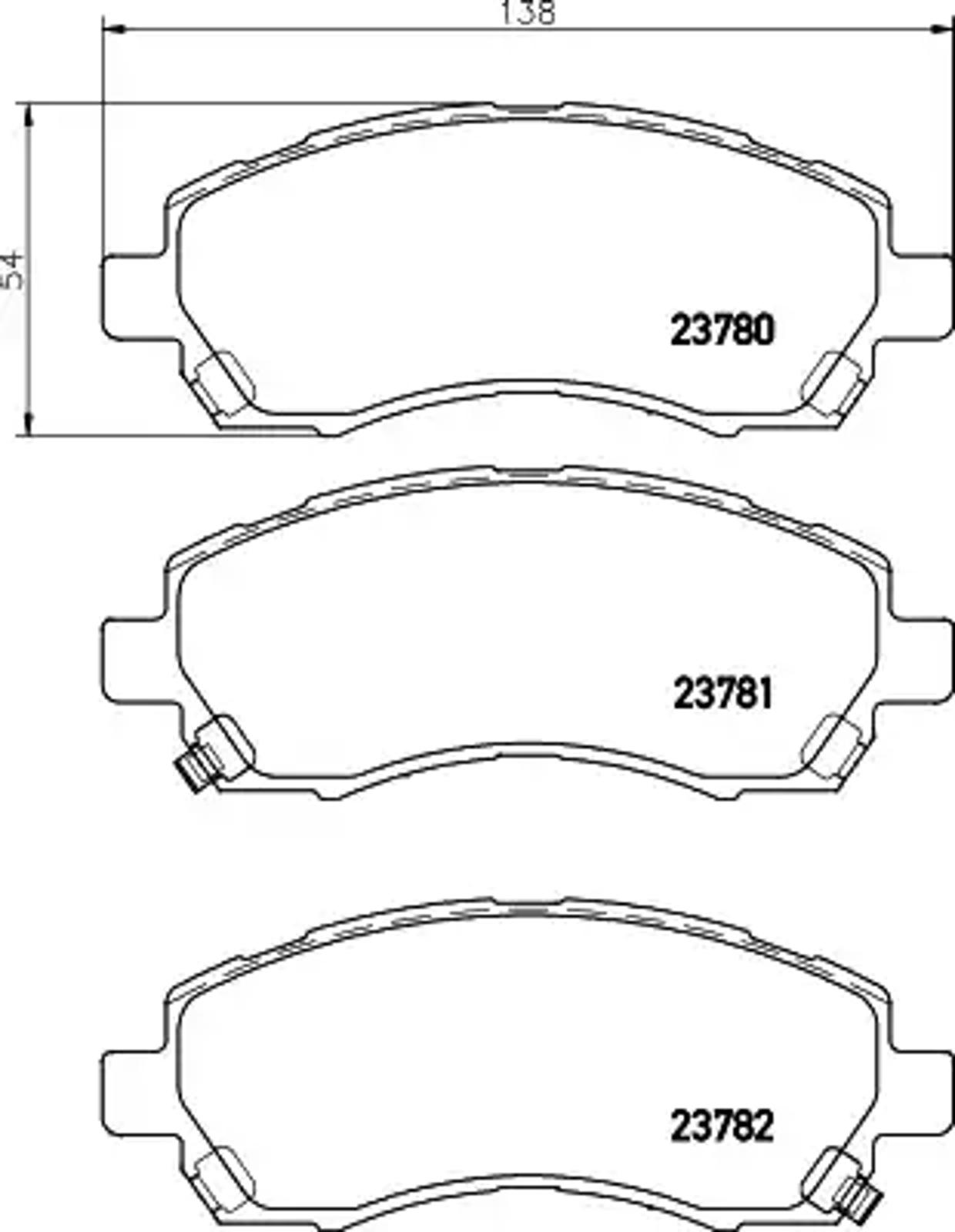 Колодки тормозные дисковые HELLA/BEHR/PAGID T1320