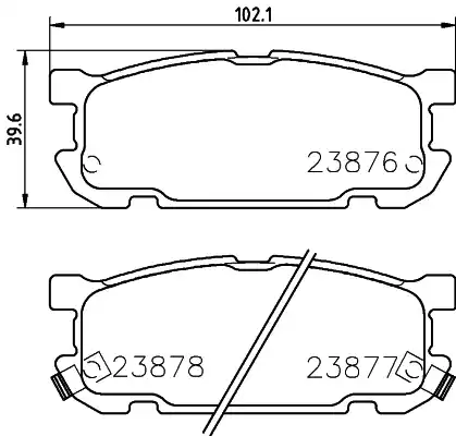 Комплект тормозных колодок дискового тормоза HELLA/BEHR/PAGID T1337
