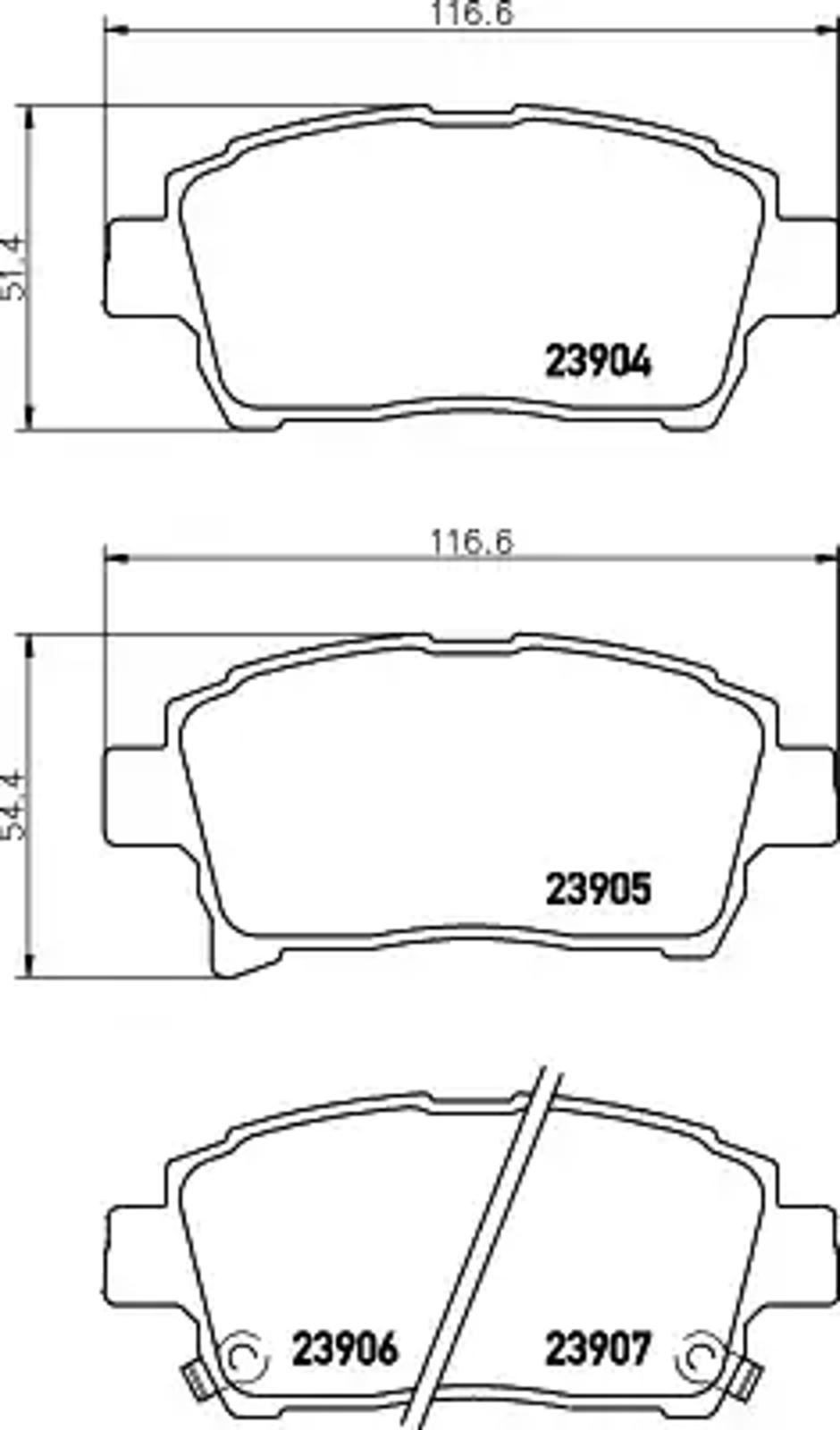Колодки тормозные дисковые HELLA/BEHR/PAGID T1404