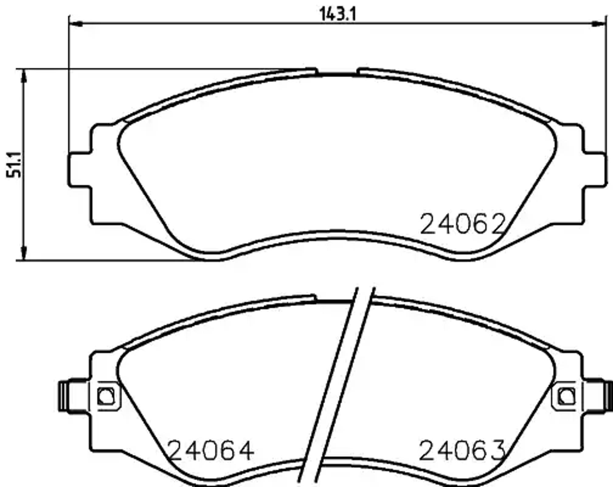 Колодки тормозные дисковые HELLA/BEHR/PAGID T1409