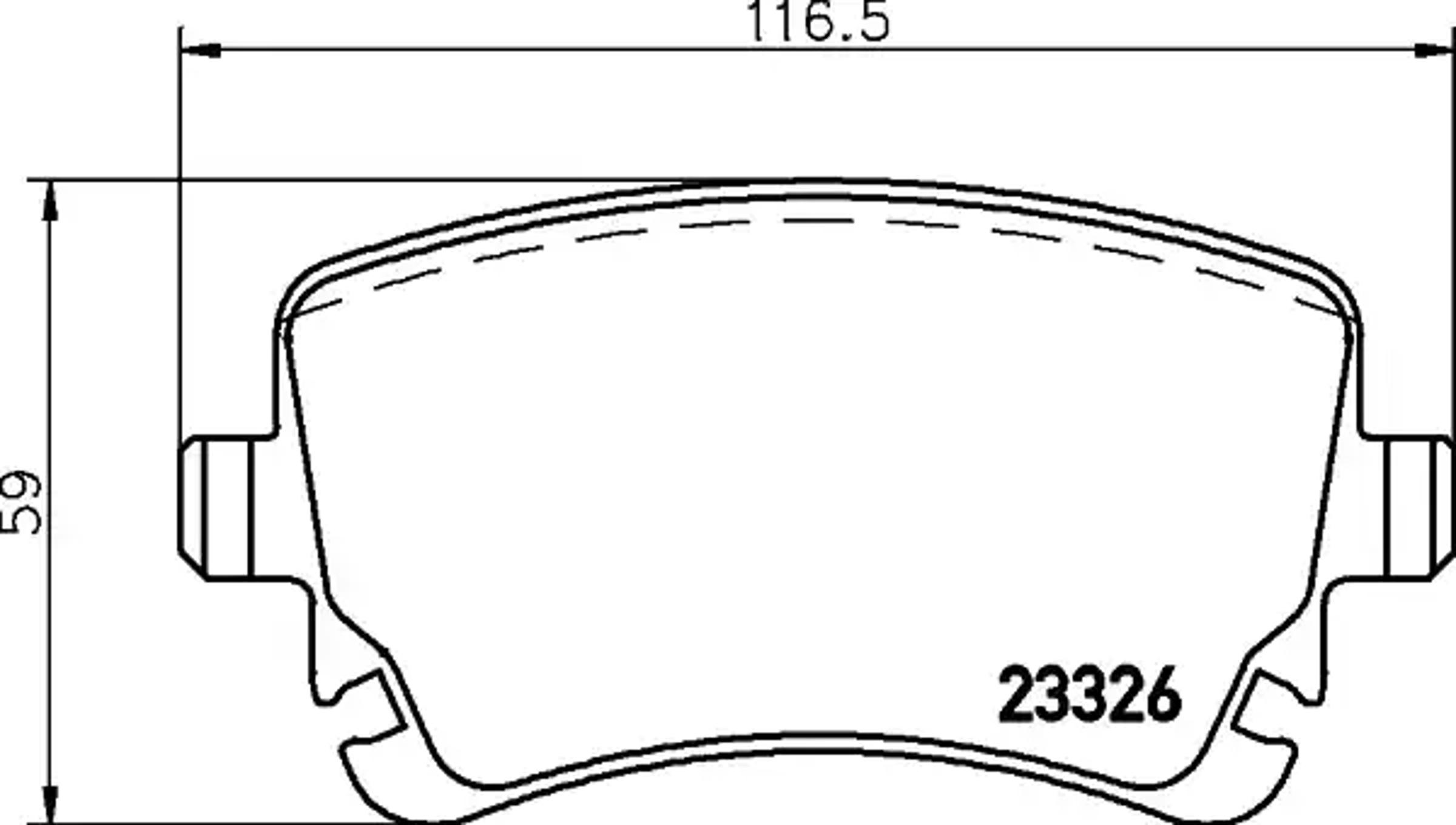 Колодки тормозные дисковые HELLA/BEHR/PAGID T1410