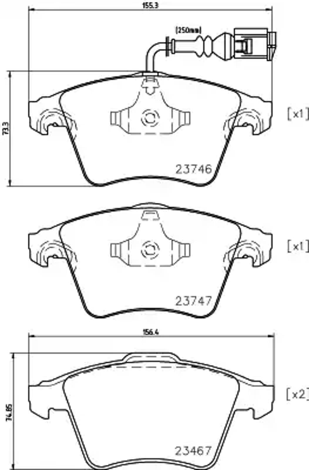 T1432 PAGID Колодки тормозные дисковые