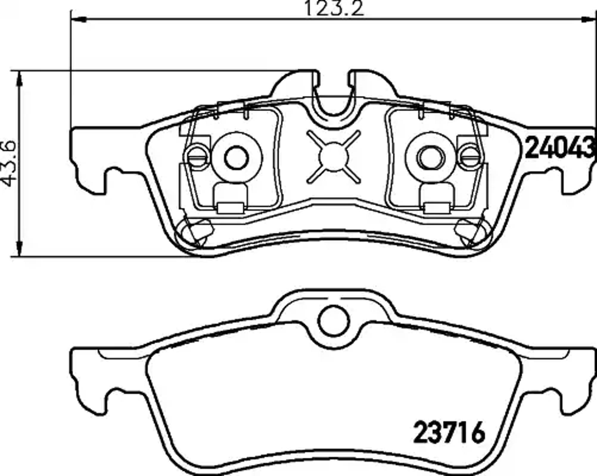 Колодки тормозные дисковые HELLA/BEHR/PAGID T1450