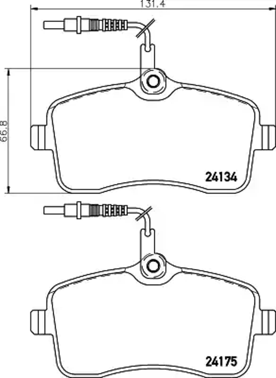 Колодки тормозные дисковые HELLA/BEHR/PAGID T1461