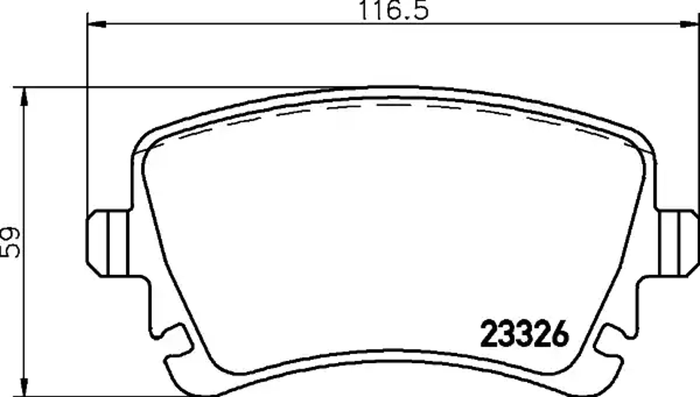 Колодки тормозные дисковые HELLA/BEHR/PAGID T1469
