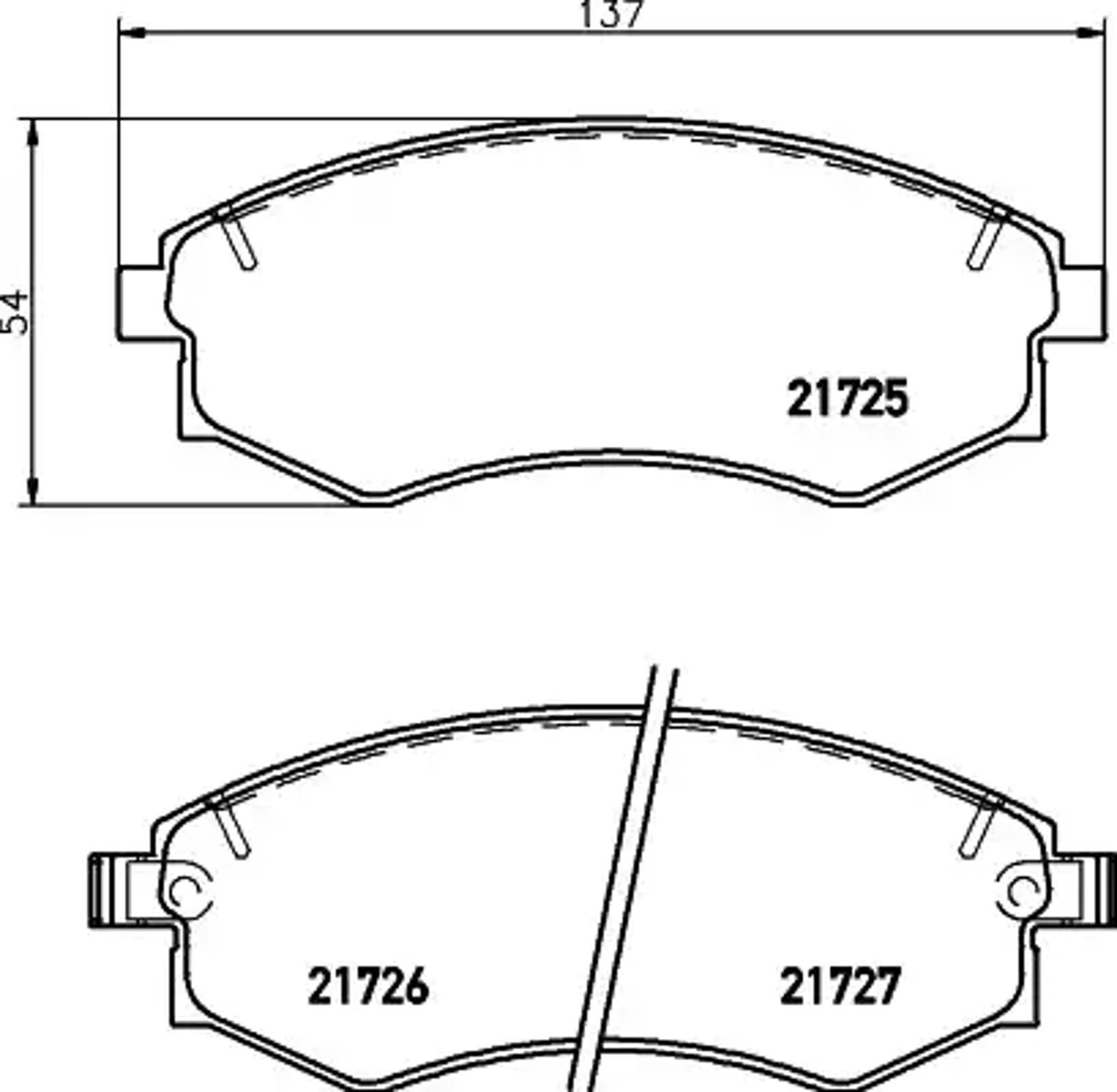 Колодки тормозные дисковые HELLA/BEHR/PAGID T1533