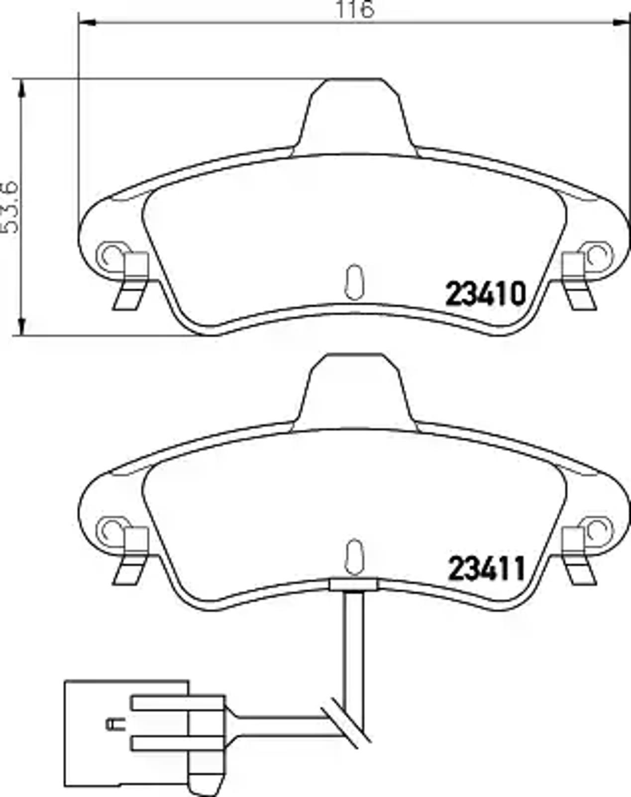 Колодки тормозные дисковые HELLA/BEHR/PAGID T1537
