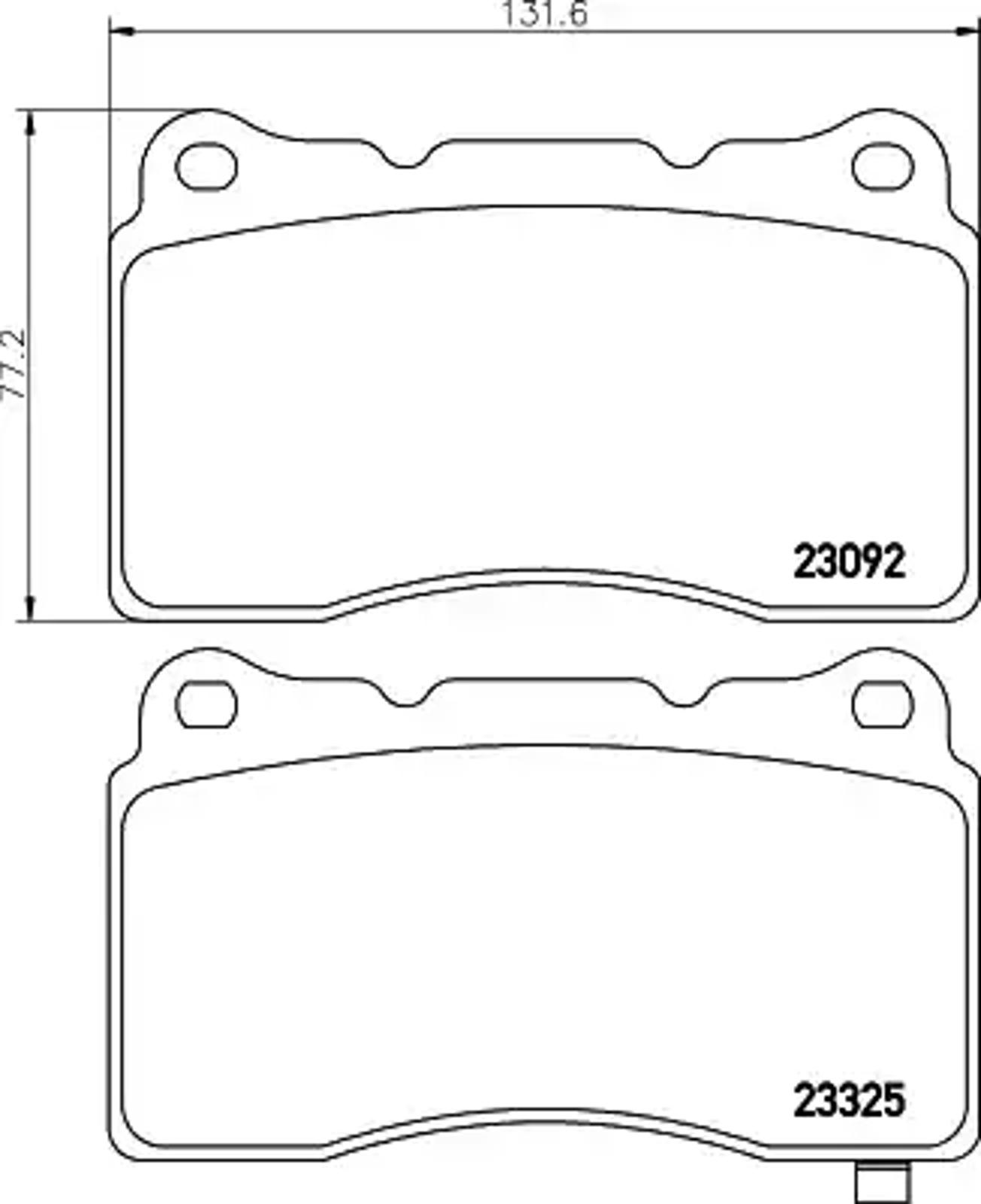 Колодки тормозные дисковые HELLA/BEHR/PAGID T1555