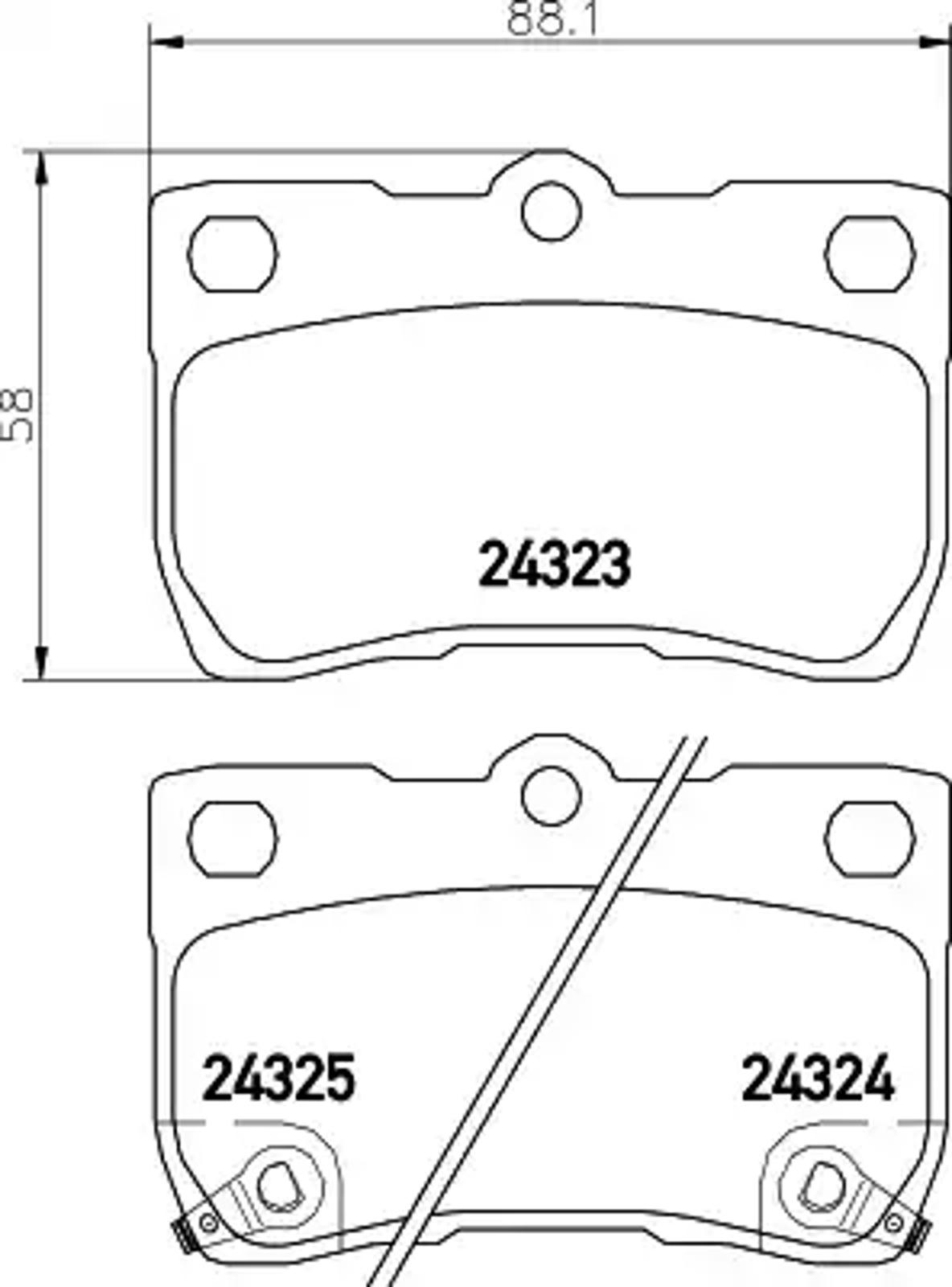Колодки тормозные дисковые HELLA/BEHR/PAGID T1593
